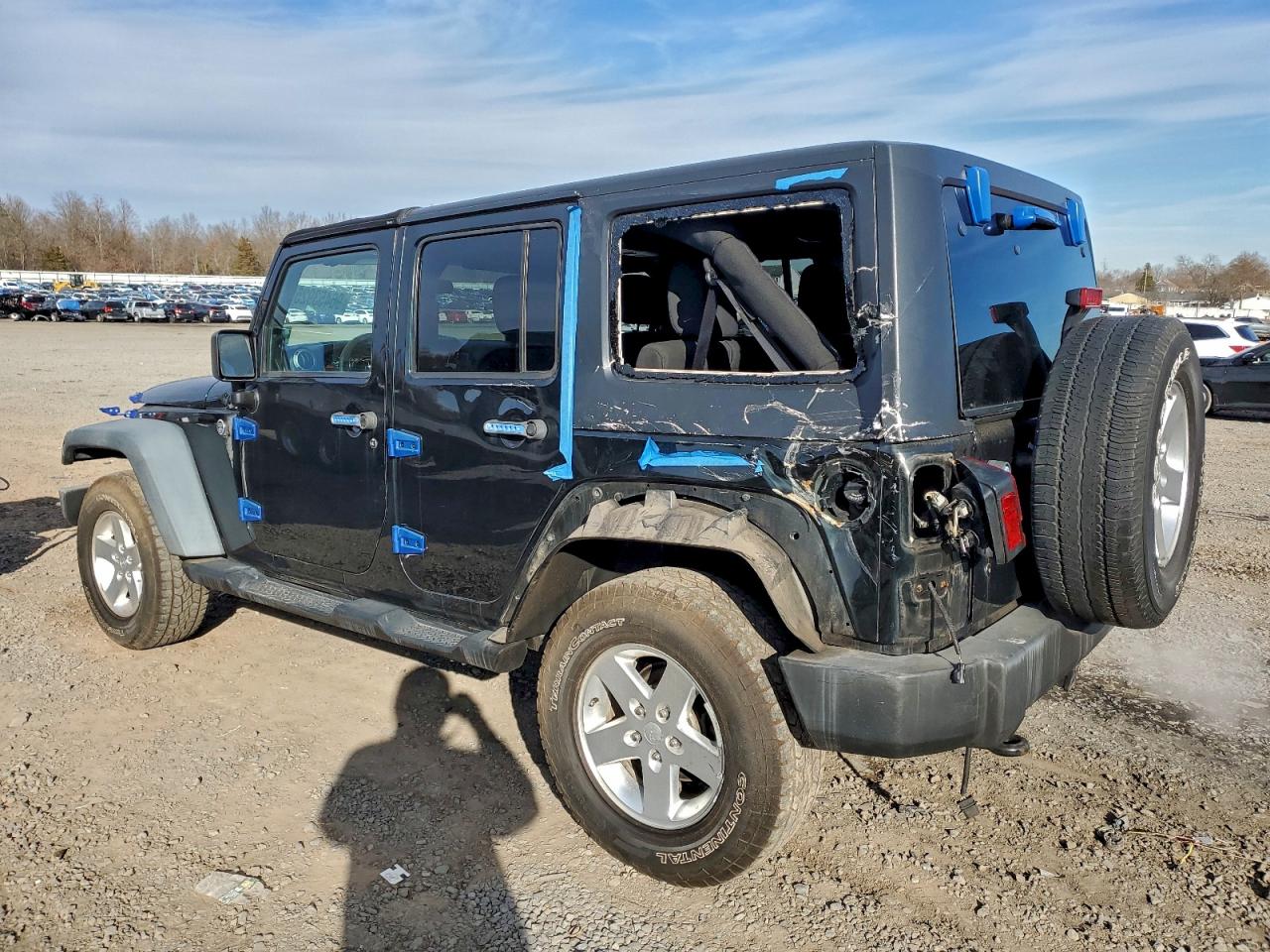2012 Jeep Wrangler Unlimited Sport Black vin: 1C4BJWDG3CL206013