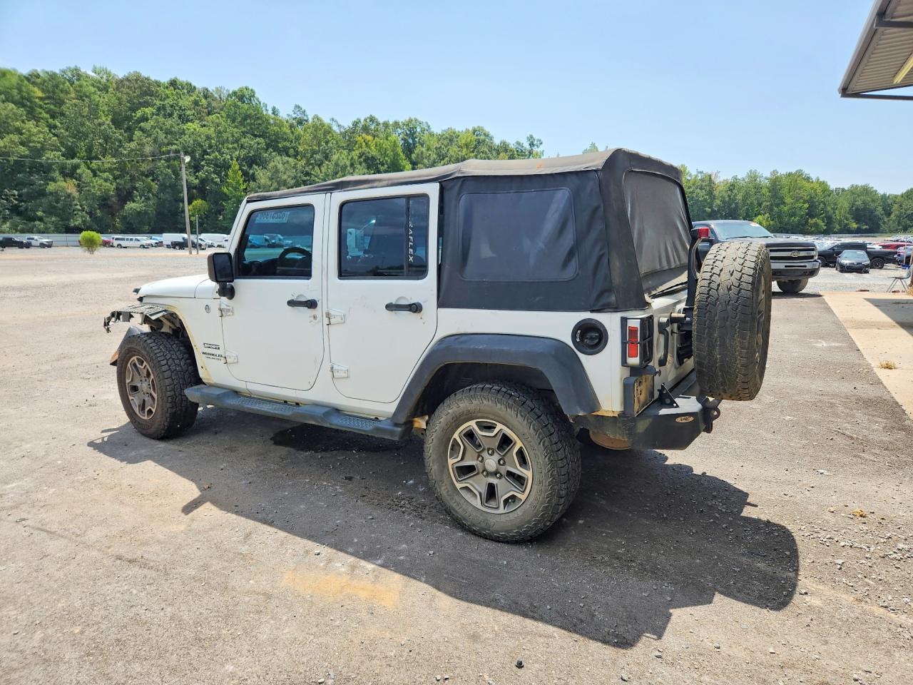 2012 Jeep Wrangler Unlimited Sport White vin: 1C4BJWDG3CL210207