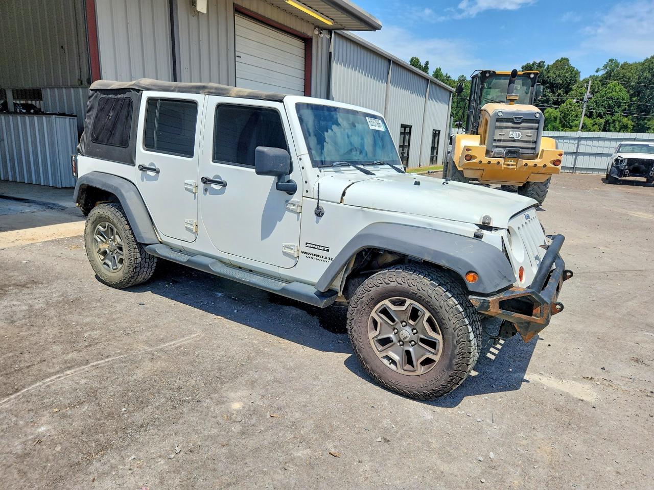 2012 Jeep Wrangler Unlimited Sport White vin: 1C4BJWDG3CL210207