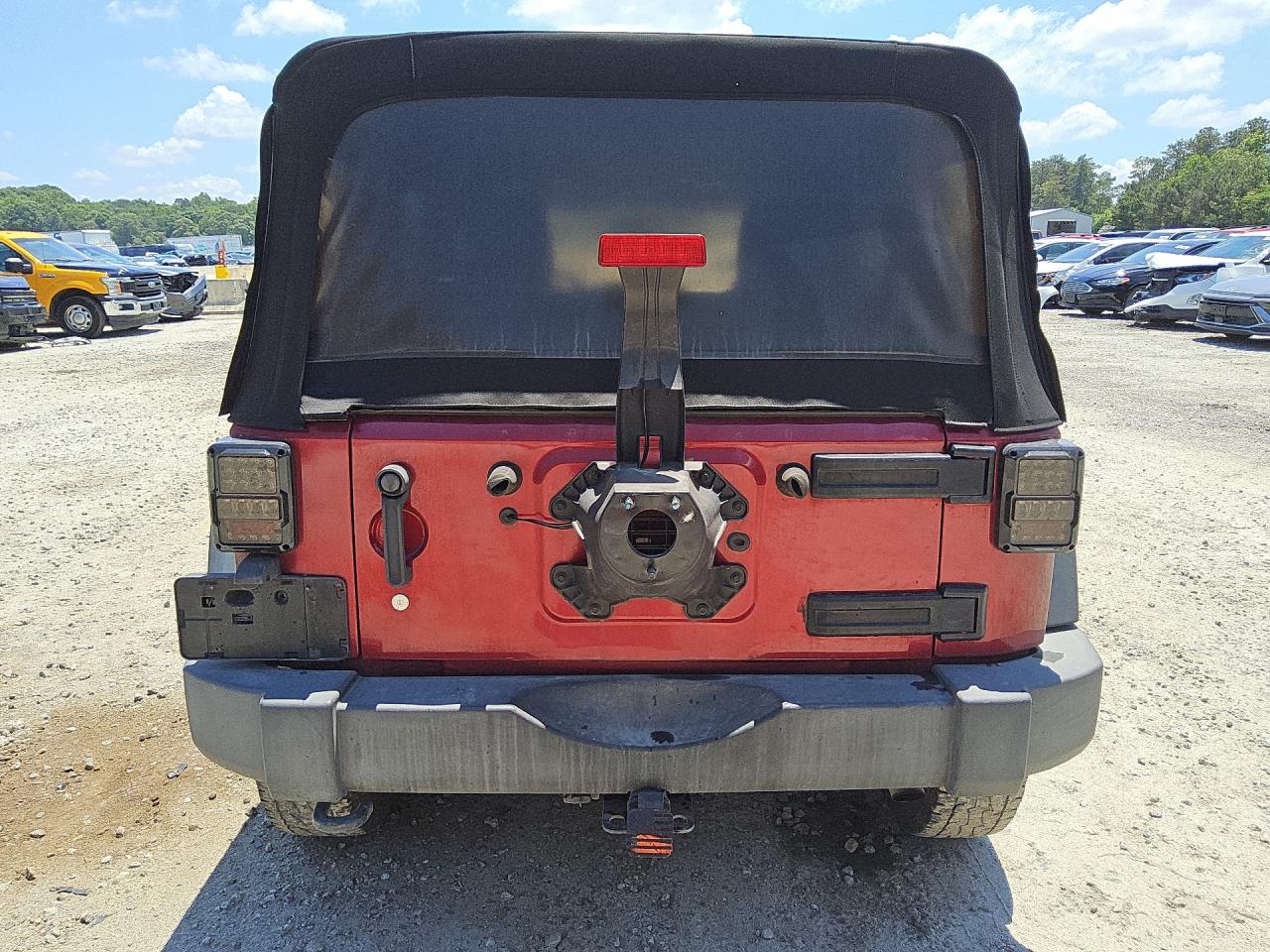 2013 Jeep Wrangler Unlimited Sport Burgundy vin: 1C4BJWDG3DL509732 Damage: Spare Tire, Missing, Replacement Required