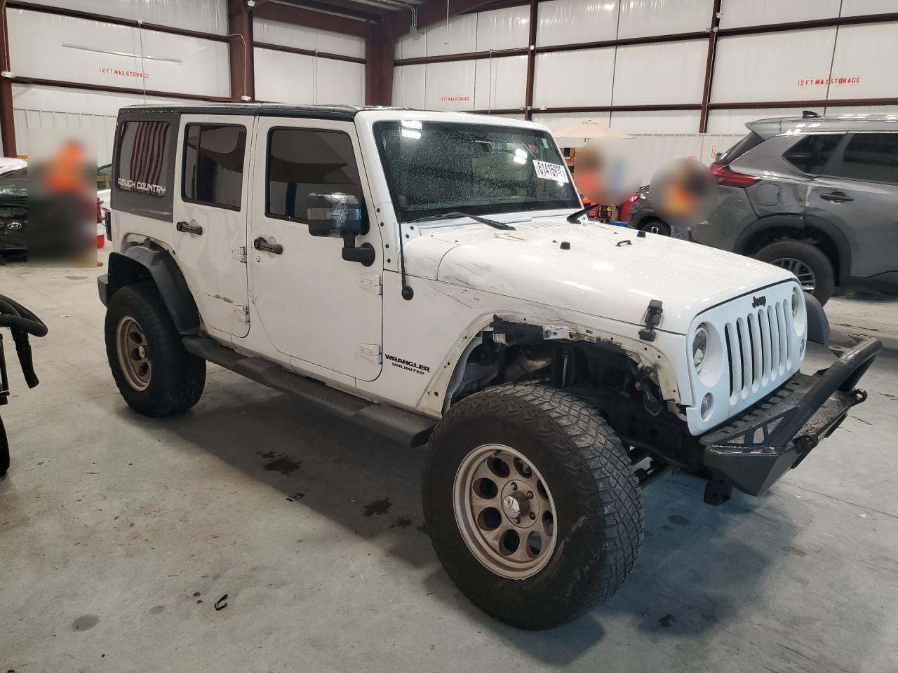 2013 Jeep Wrangler Unlimited Sport White vin: 1C4BJWDG3DL513831