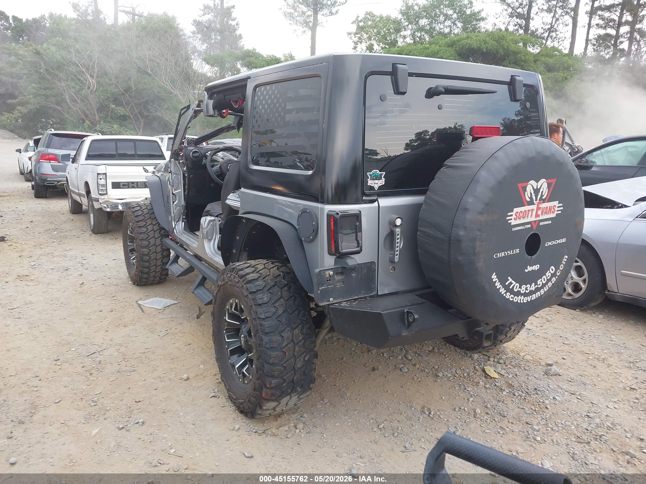 2013 Jeep Wrangler Unlimited Sport Gray vin: 1C4BJWDG3DL545601