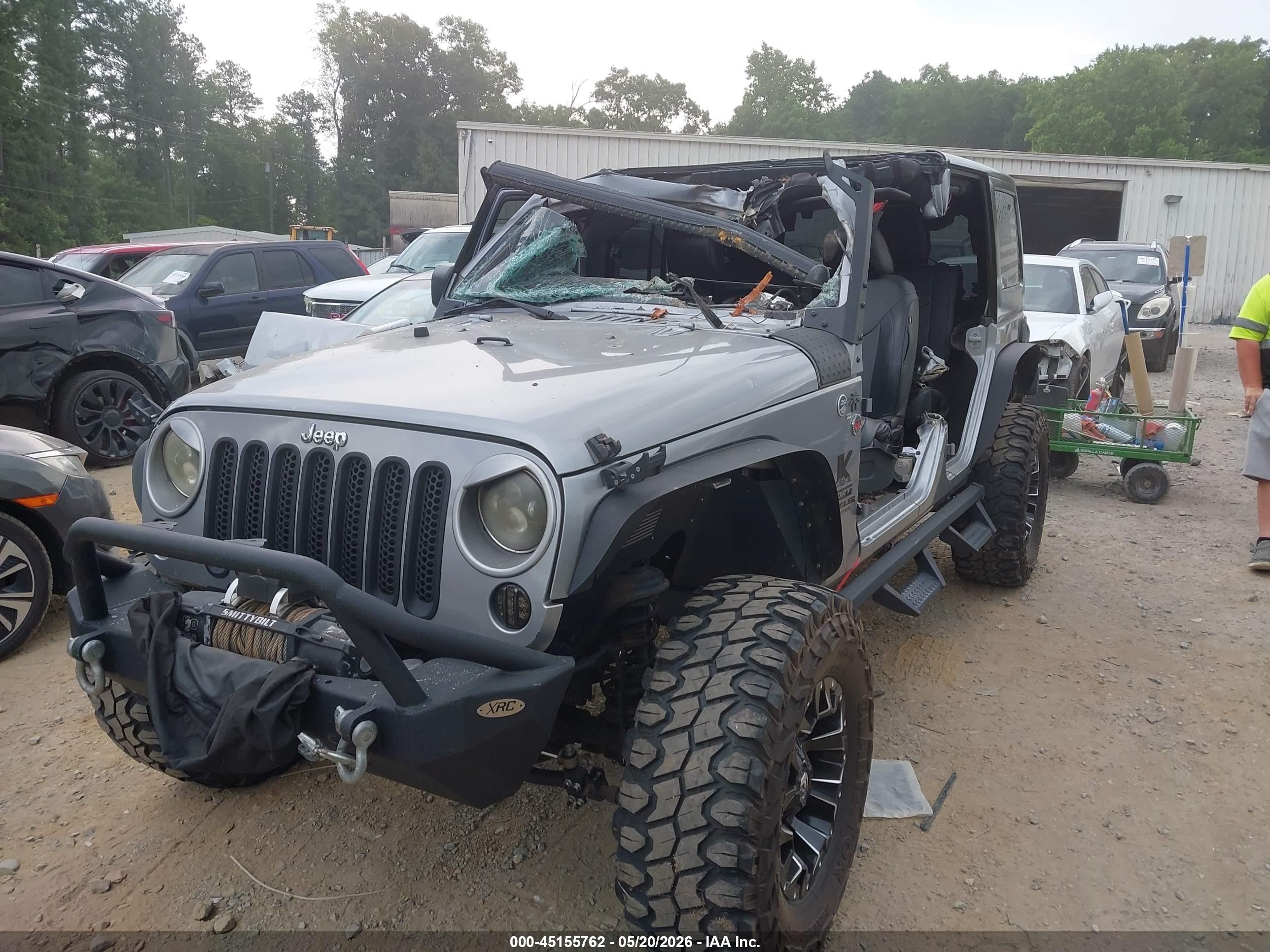 2013 Jeep Wrangler Unlimited Sport Gray vin: 1C4BJWDG3DL545601