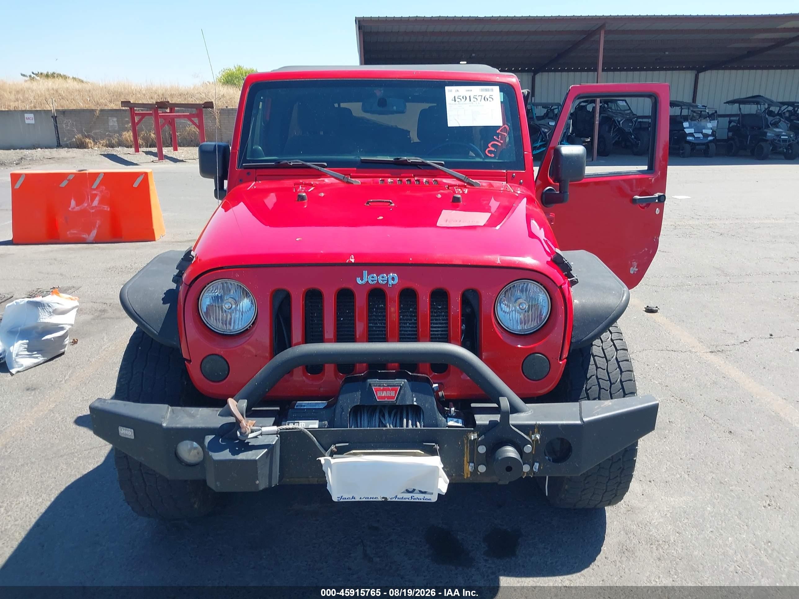 2013 Jeep Wrangler Unlimited Sport Red vin: 1C4BJWDG3DL673806
