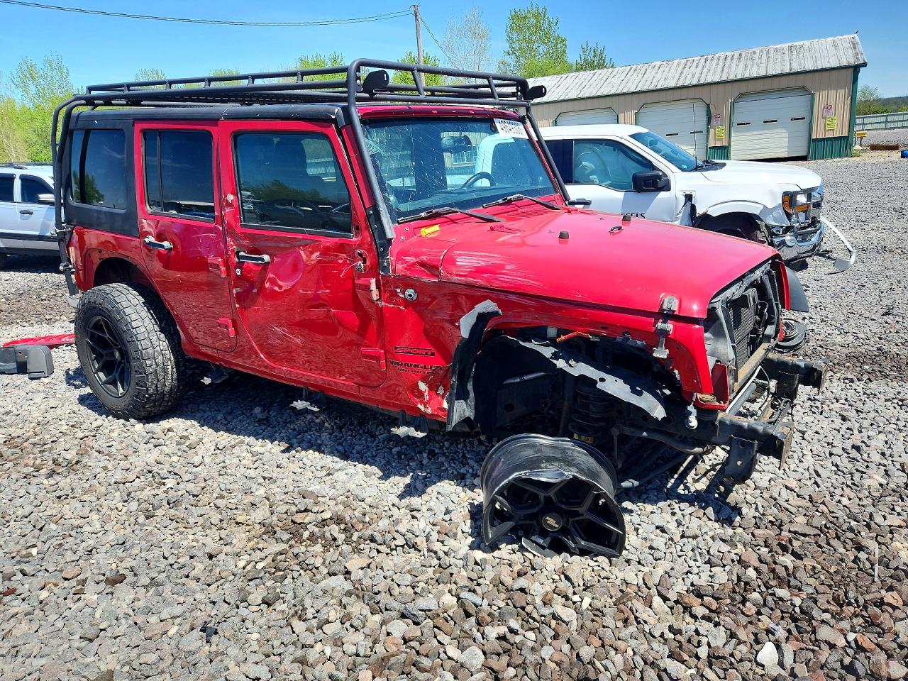 2014 Jeep Wrangler Unlimited Sport Red vin: 1C4BJWDG3EL175008