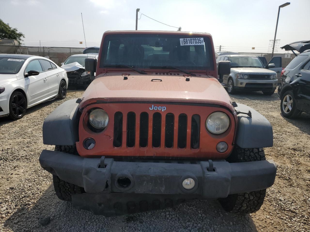 2014 Jeep Wrangler Unlimited Sport Orange vin: 1C4BJWDG3EL183688