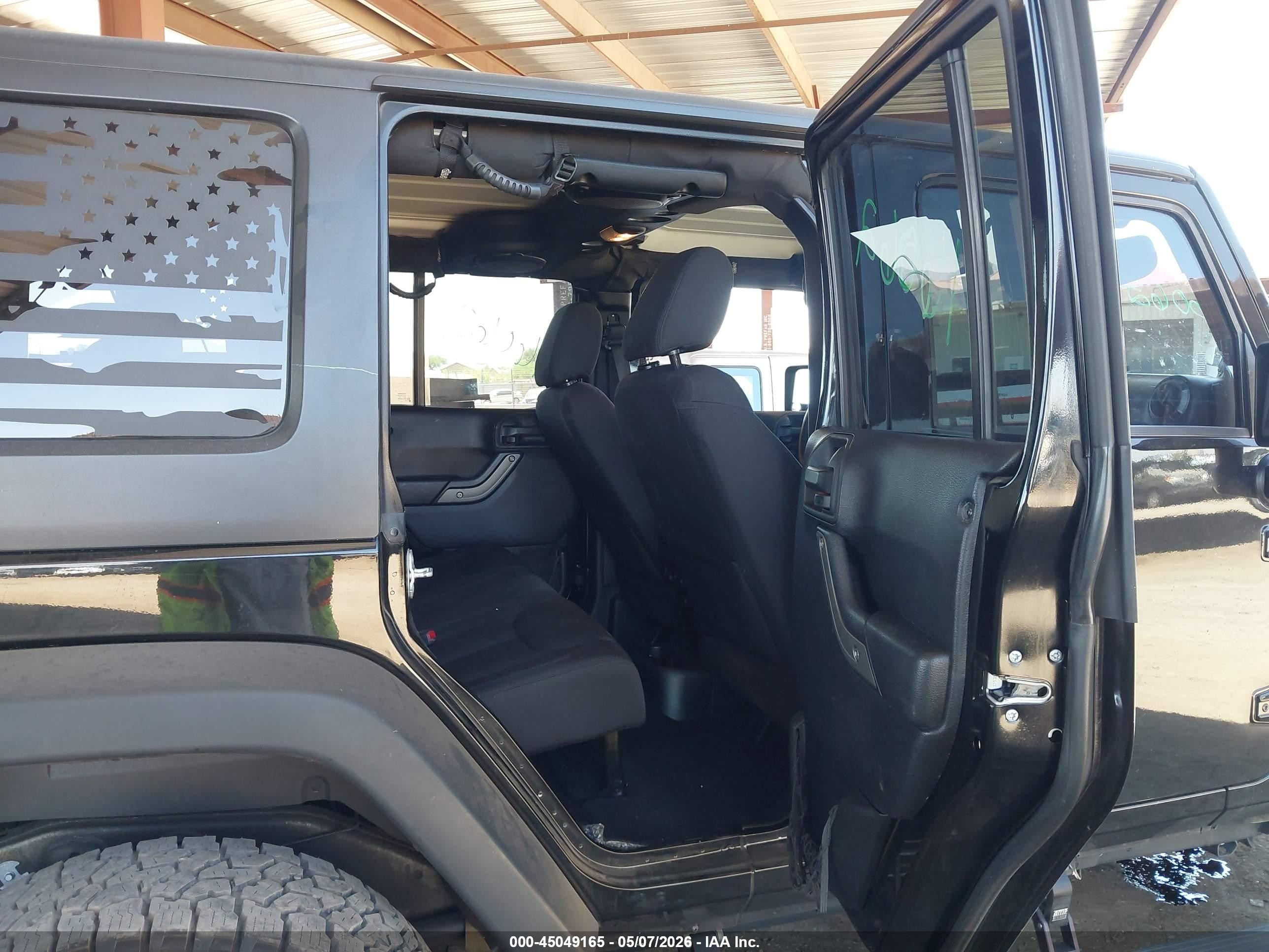 2014 Jeep Wrangler Unlimited Sport Black vin: 1C4BJWDG3EL201817