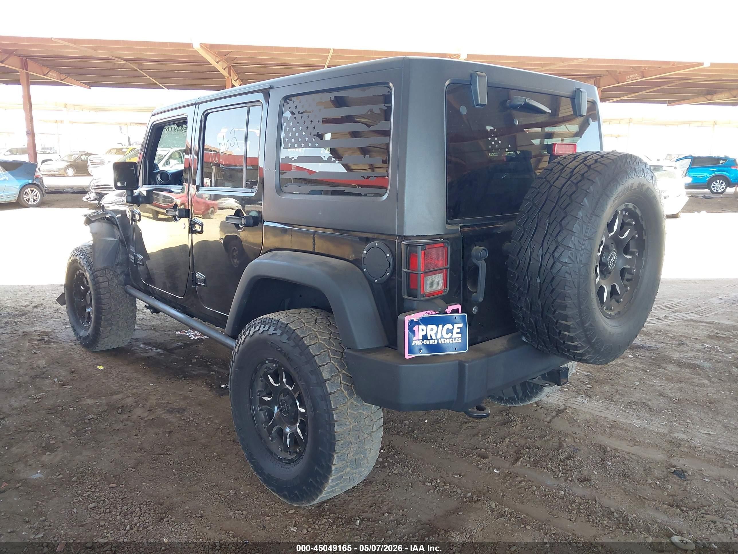 2014 Jeep Wrangler Unlimited Sport Black vin: 1C4BJWDG3EL201817