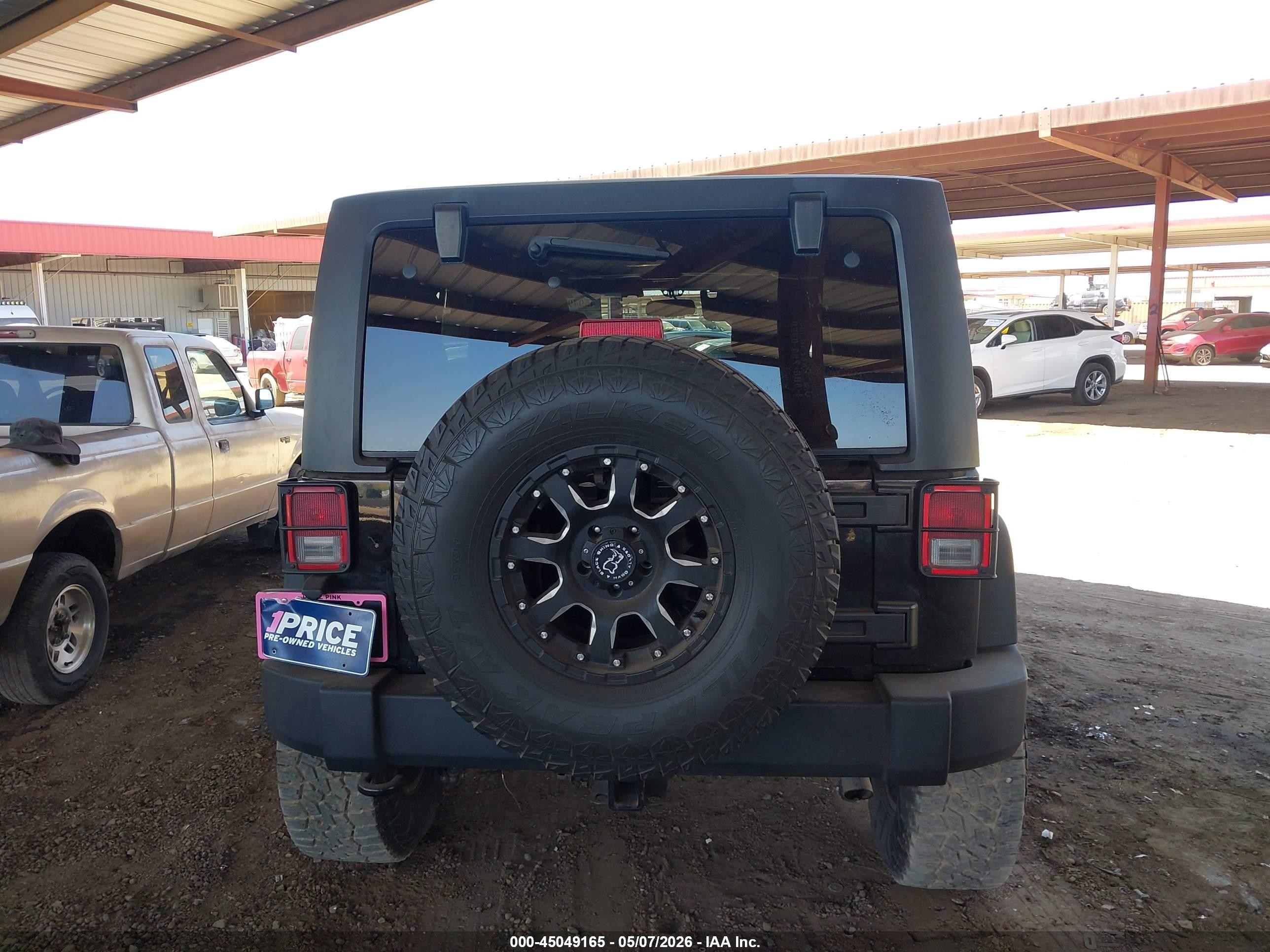 2014 Jeep Wrangler Unlimited Sport Black vin: 1C4BJWDG3EL201817