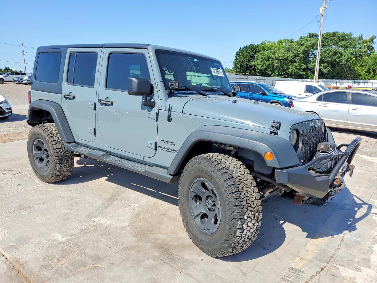 2014 Jeep Wrangler Unlimited Sport Серый vin: 1C4BJWDG3EL261046