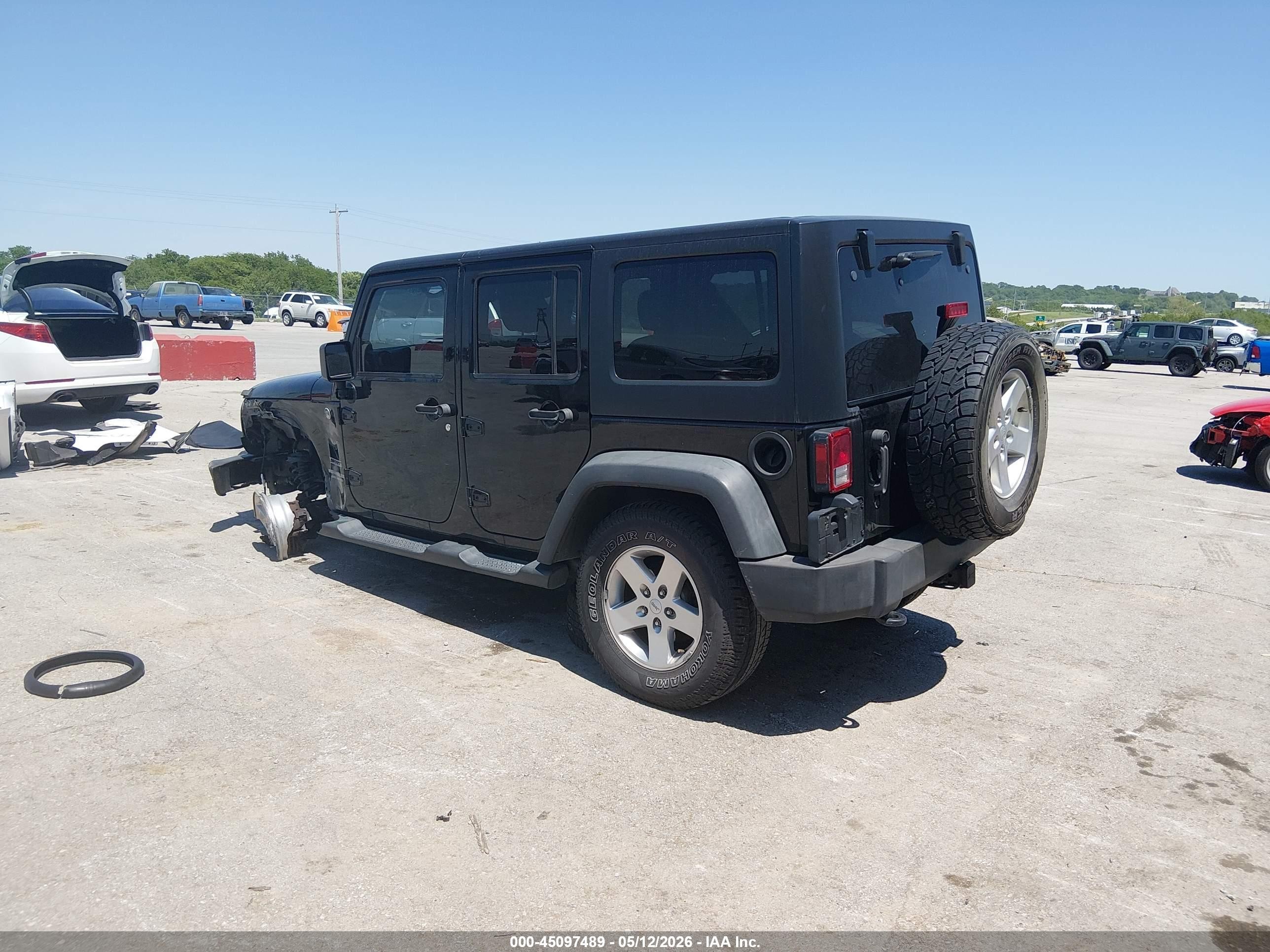 2014 Jeep Wrangler Unlimited Sport Black vin: 1C4BJWDG3EL281863