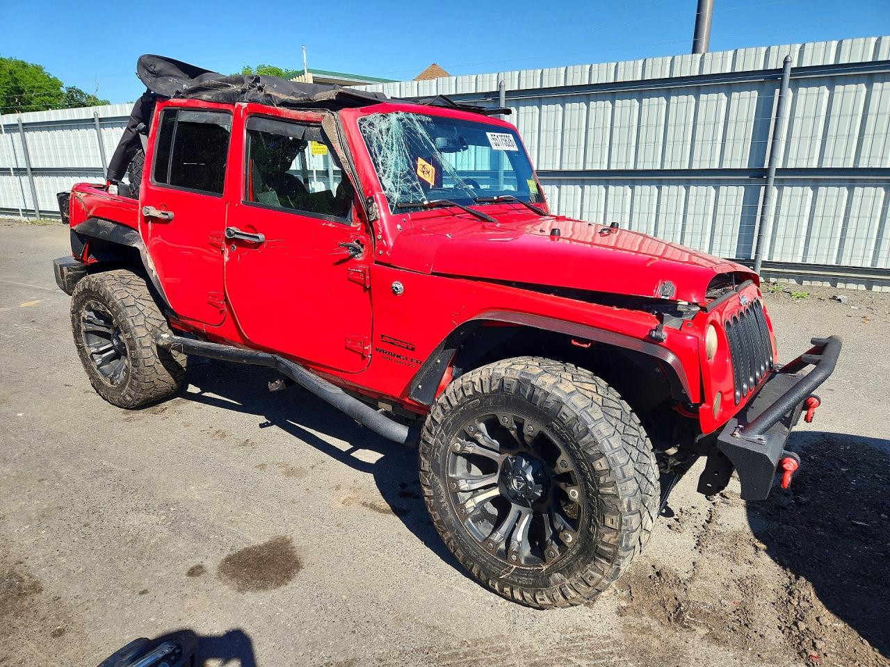 2015 Jeep Wrangler Unlimited Sport Red vin: 1C4BJWDG3FL503111