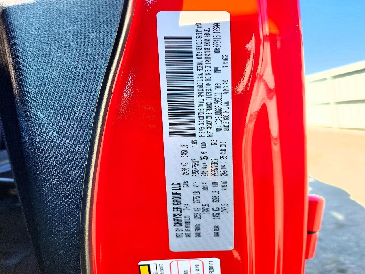 2015 Jeep Wrangler Unlimited Sport Red vin: 1C4BJWDG3FL503111