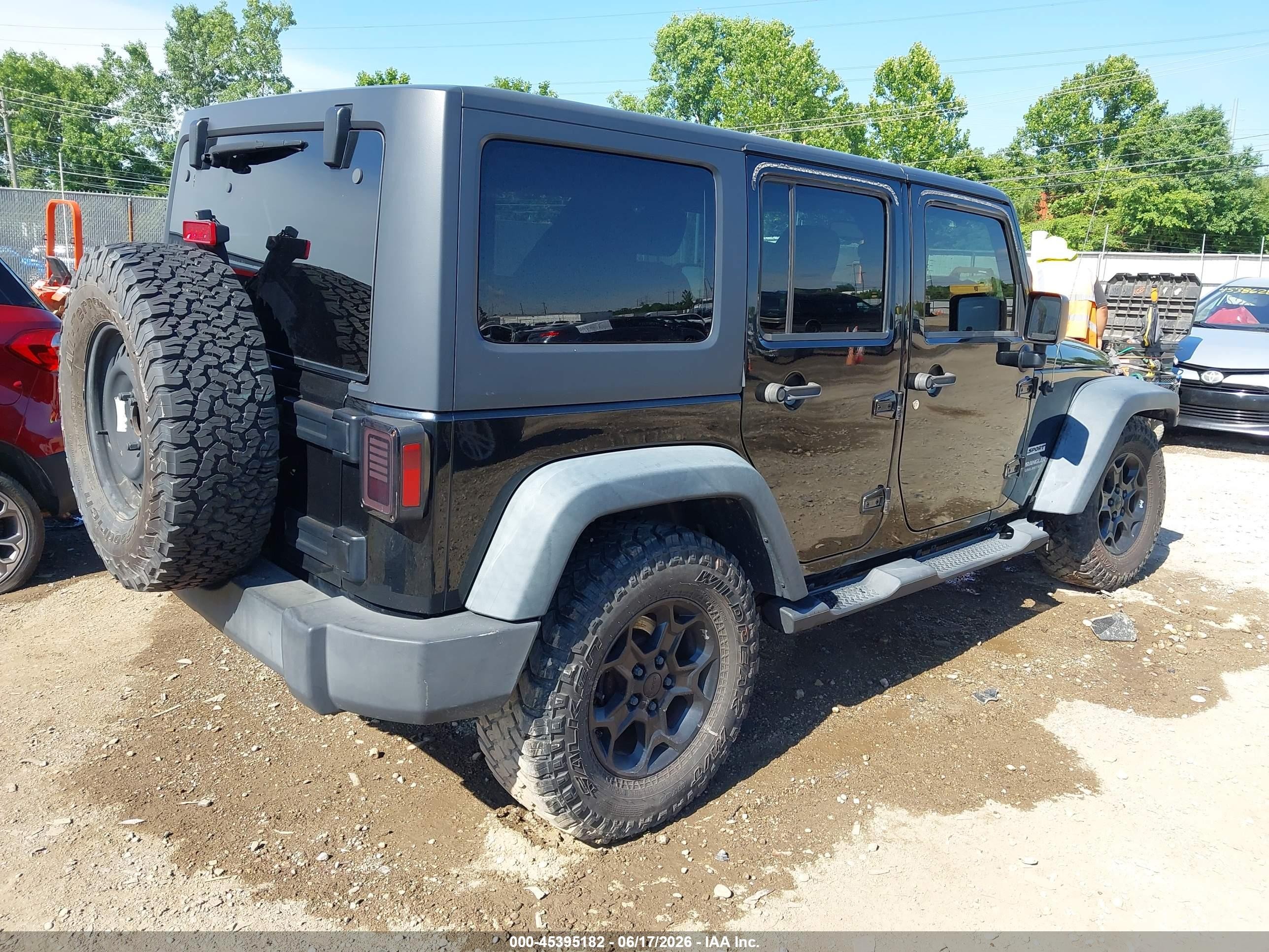 2015 Jeep Wrangler Unlimited Sport Black vin: 1C4BJWDG3FL576656