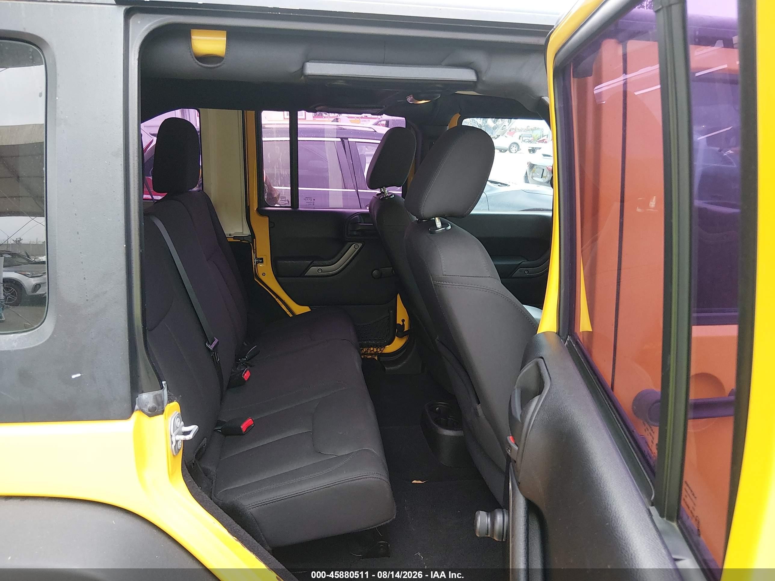 2015 Jeep Wrangler Unlimited Sport Yellow vin: 1C4BJWDG3FL625306
