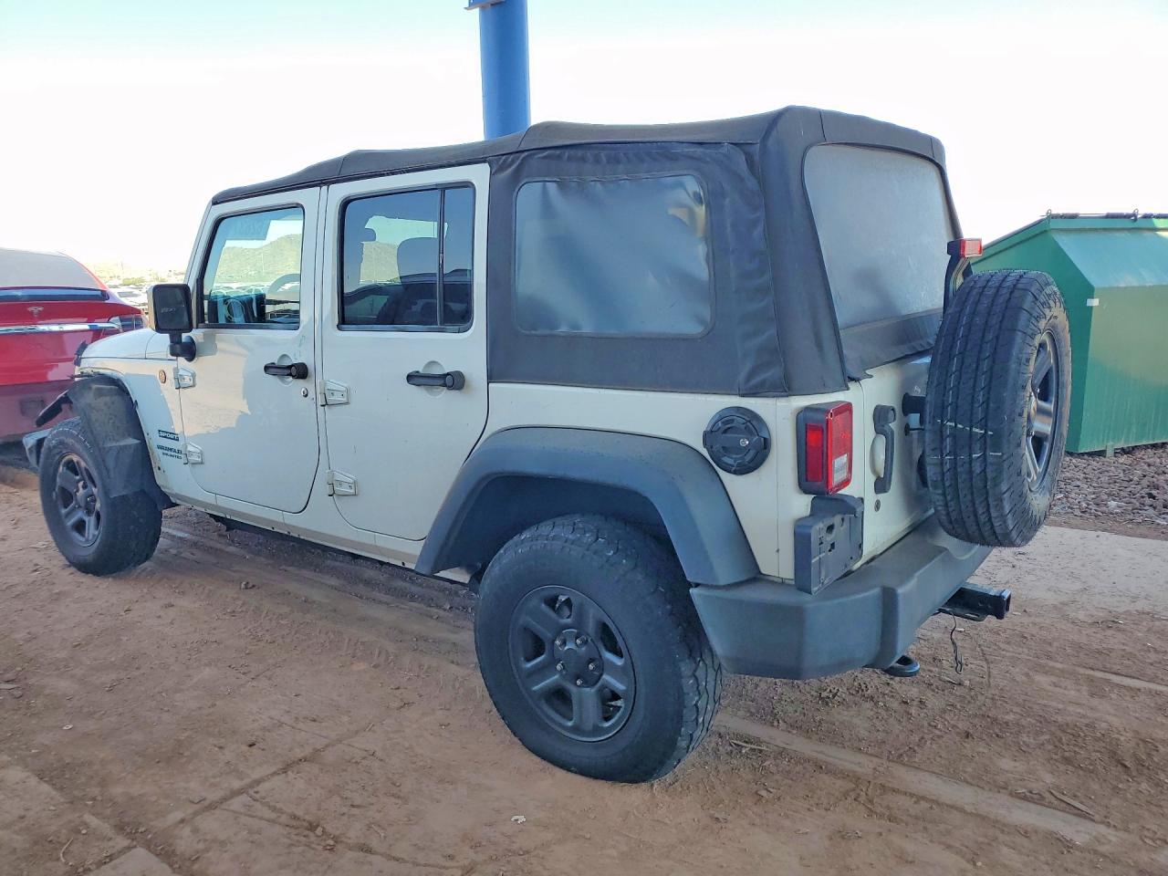 2015 Jeep Wrangler Unlimited Sport White vin: 1C4BJWDG3FL706161