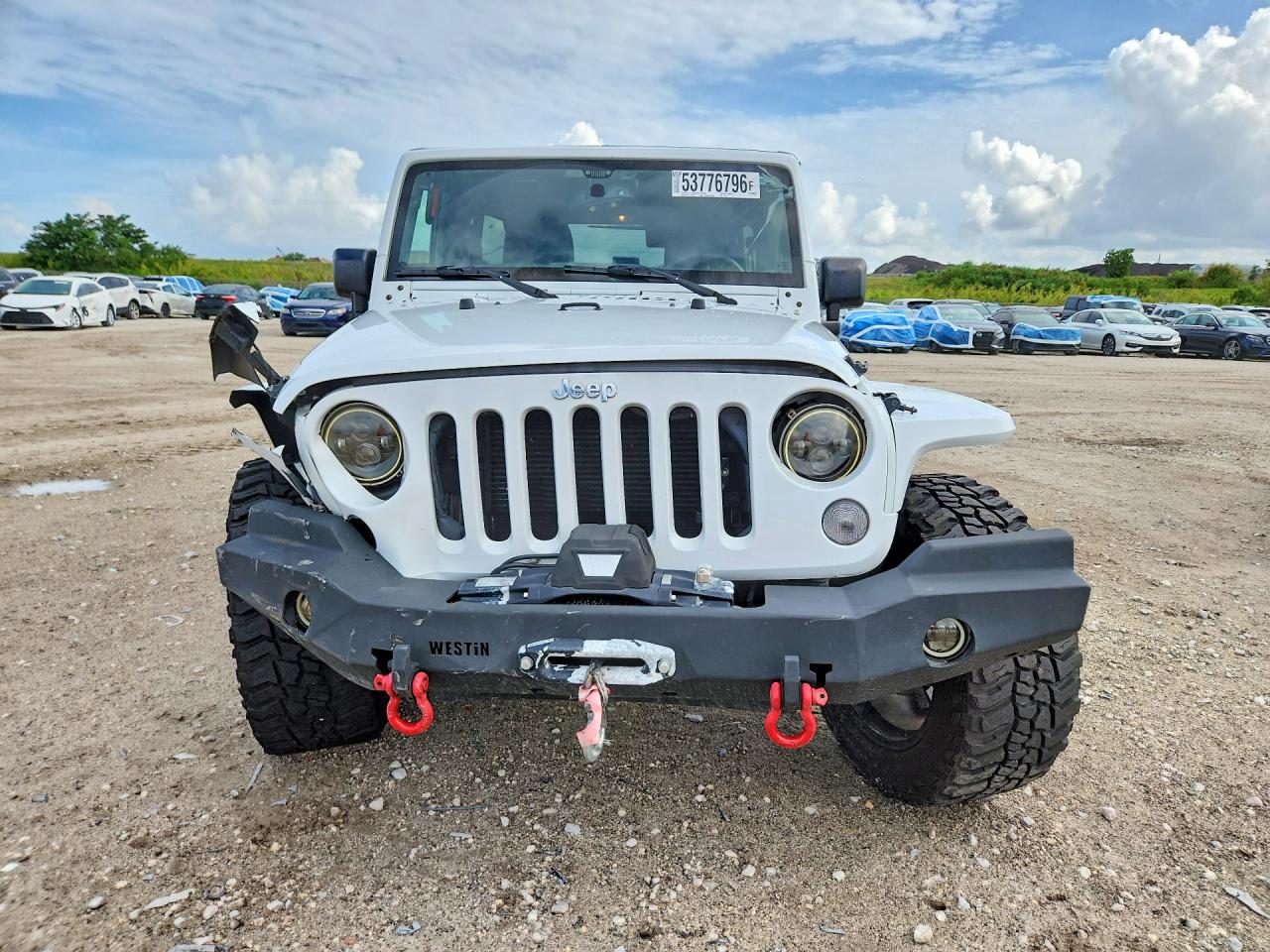 2015 Jeep Wrangler Unlimited Sport White vin: 1C4BJWDG3FL711585