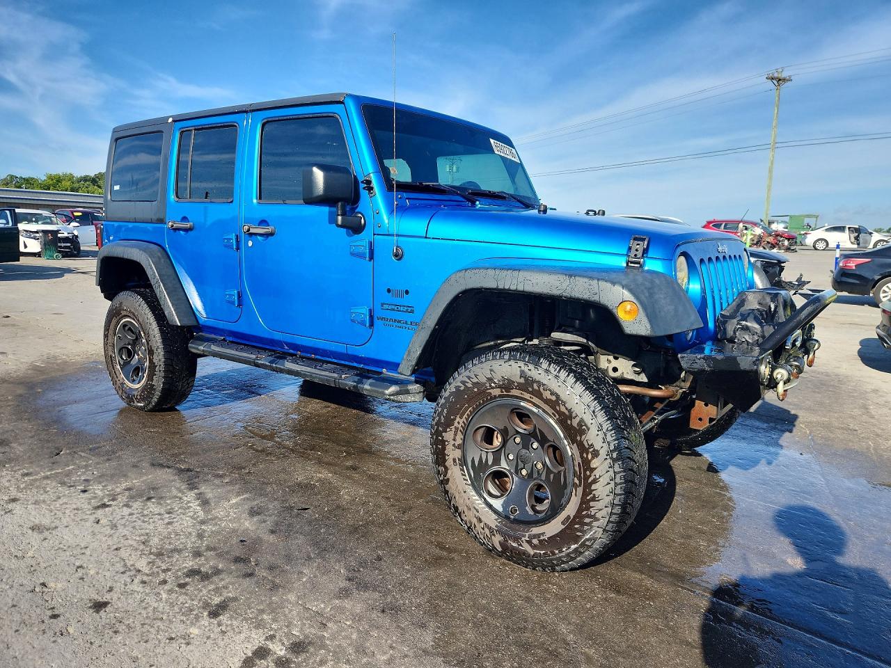 2015 Jeep Wrangler Unlimited Sport Blue vin: 1C4BJWDG3FL719993