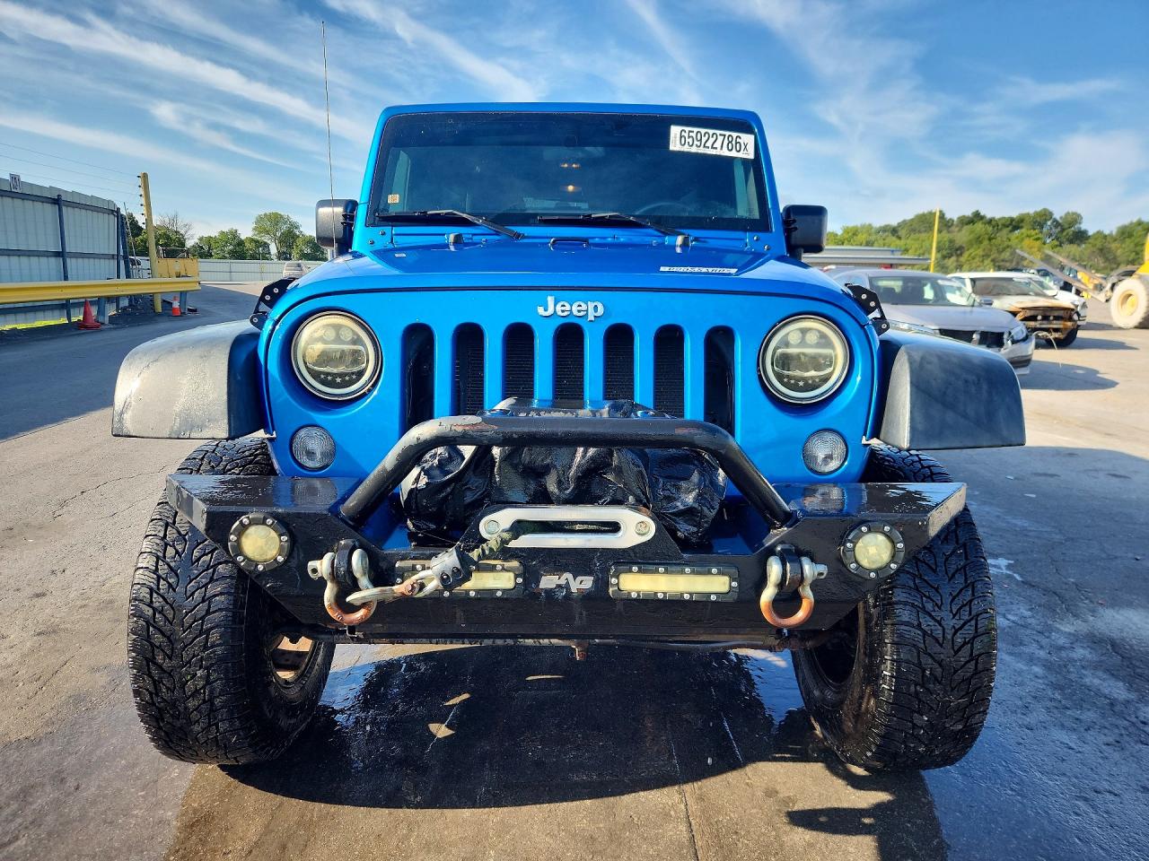2015 Jeep Wrangler Unlimited Sport Blue vin: 1C4BJWDG3FL719993