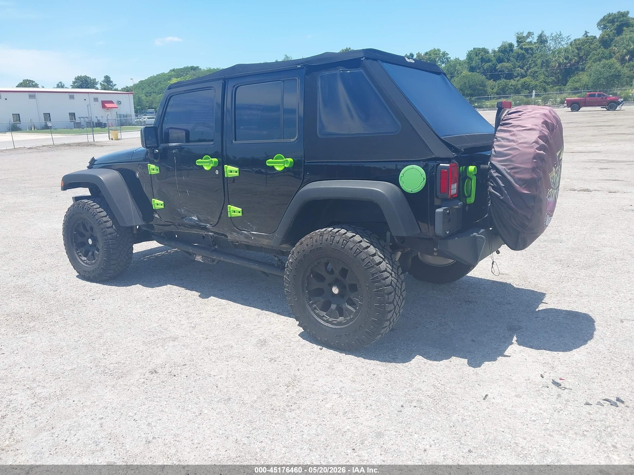 2015 Jeep Wrangler Unlimited Sport Black vin: 1C4BJWDG3FL745476