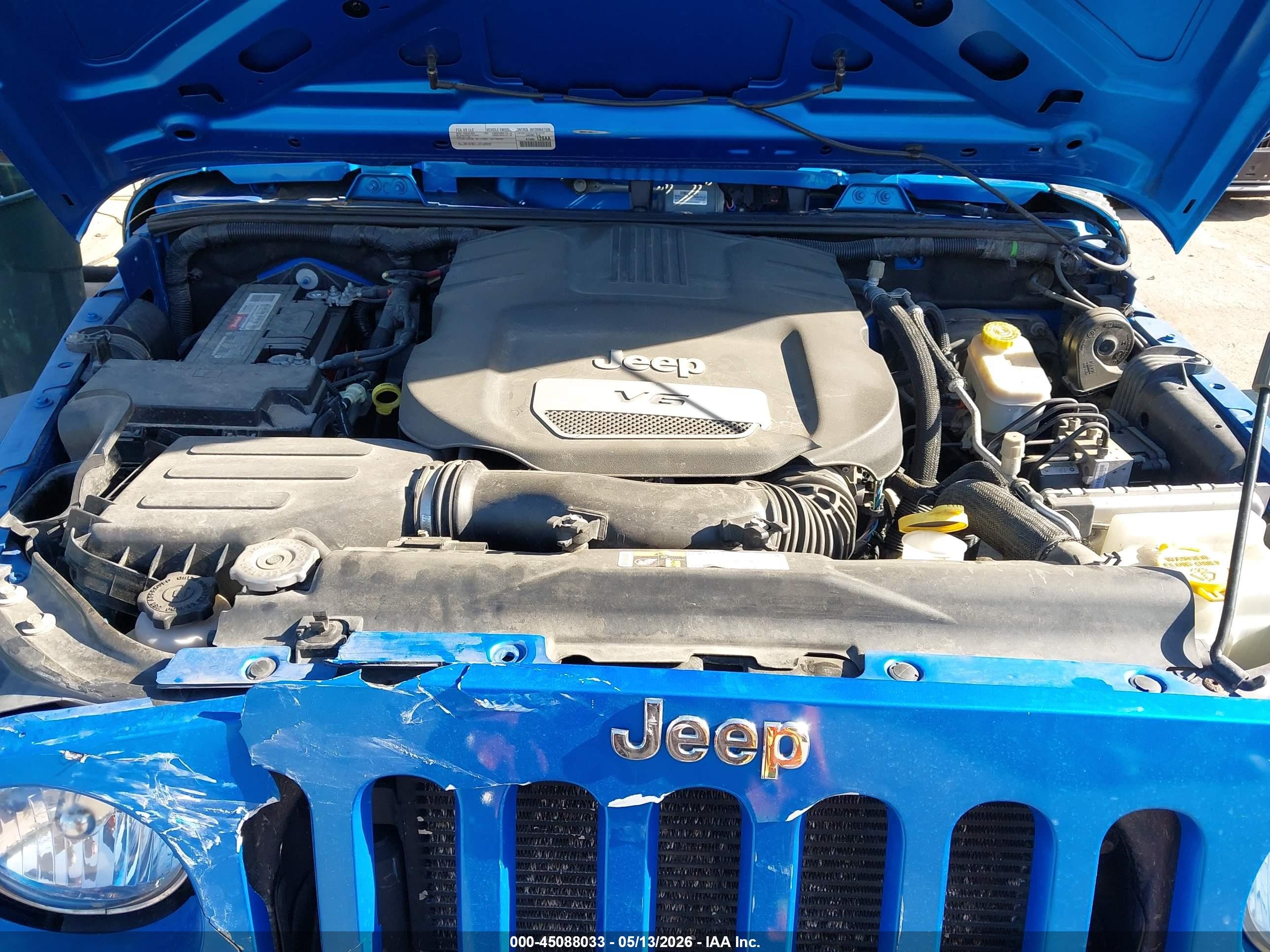 2015 Jeep Wrangler Unlimited Sport Blue vin: 1C4BJWDG3FL759149