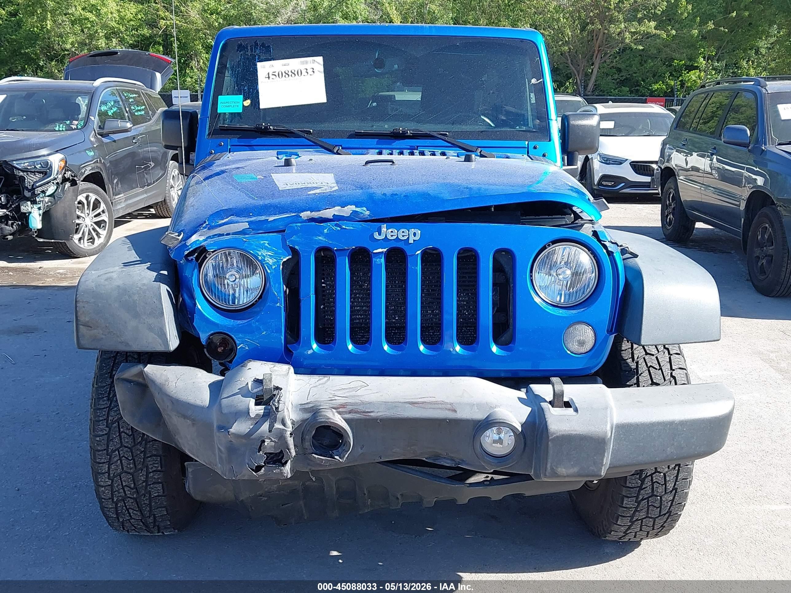 2015 Jeep Wrangler Unlimited Sport Blue vin: 1C4BJWDG3FL759149