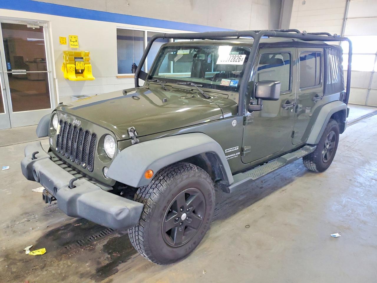 2015 Jeep Wrangler Unlimited Sport Green vin: 1C4BJWDG3FL760091
