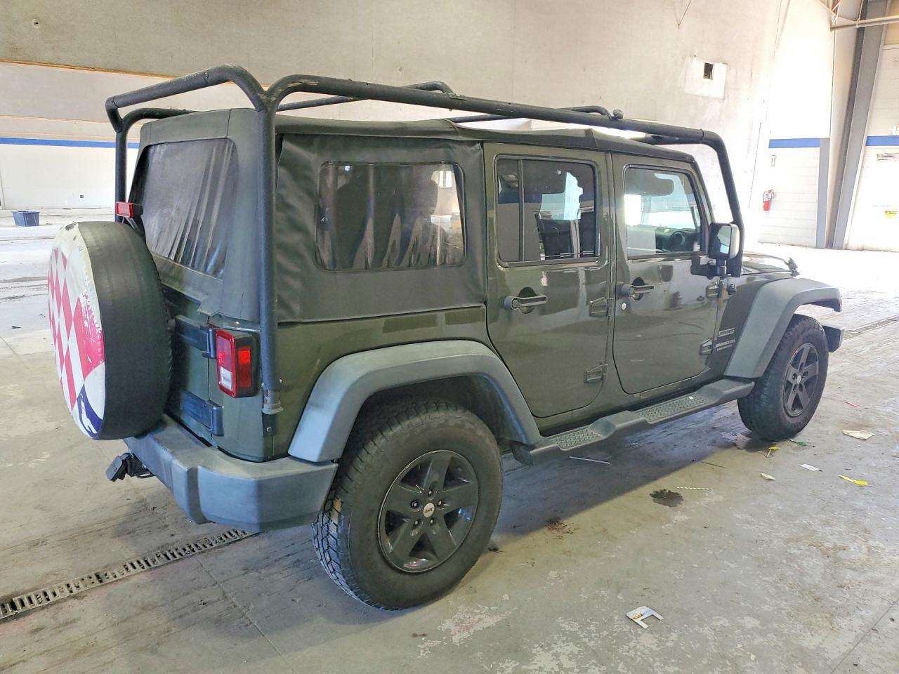 2015 Jeep Wrangler Unlimited Sport Green vin: 1C4BJWDG3FL760091