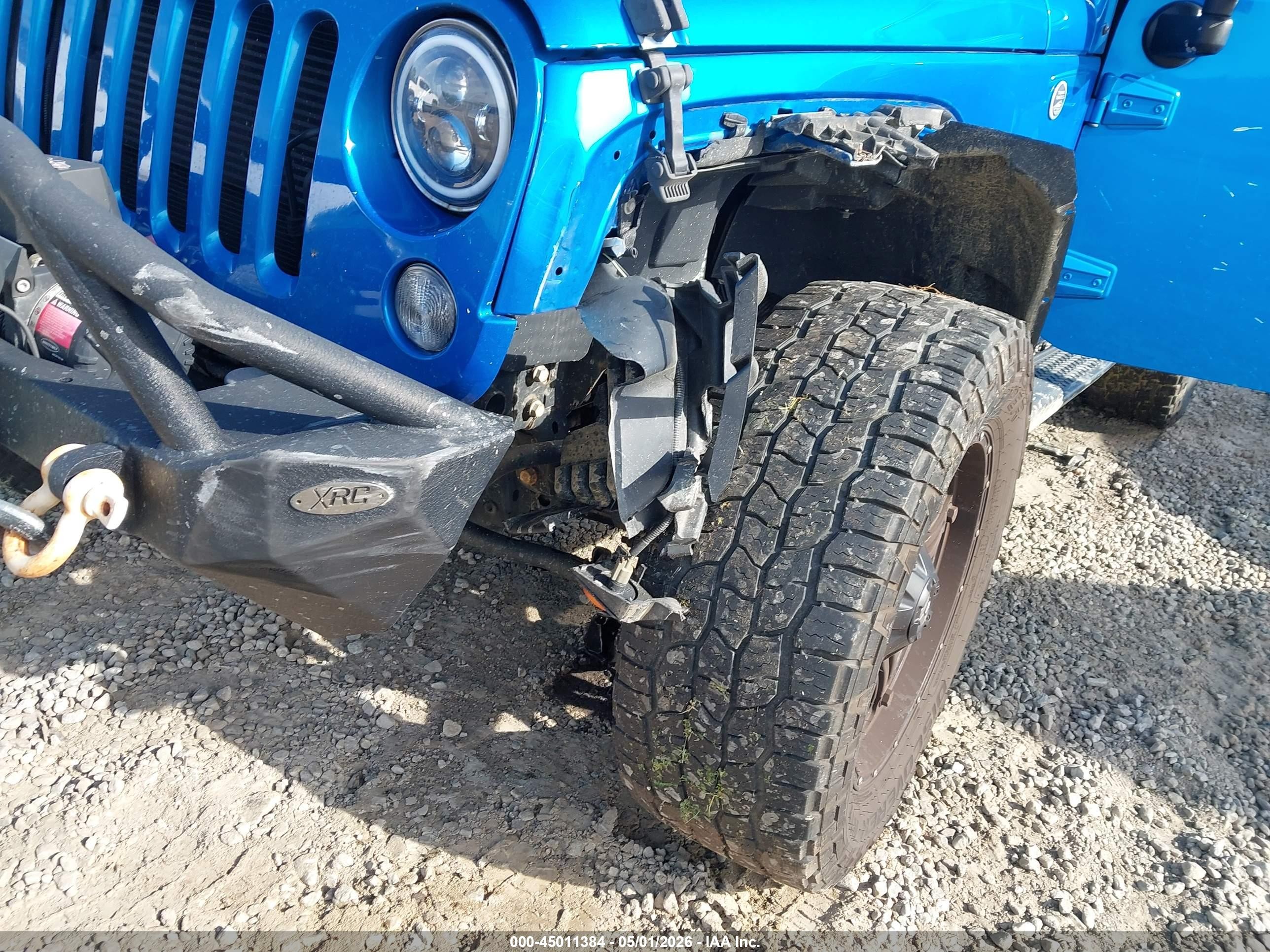 2016 Jeep Wrangler Unlimited Sport Blue vin: 1C4BJWDG3GL197058
