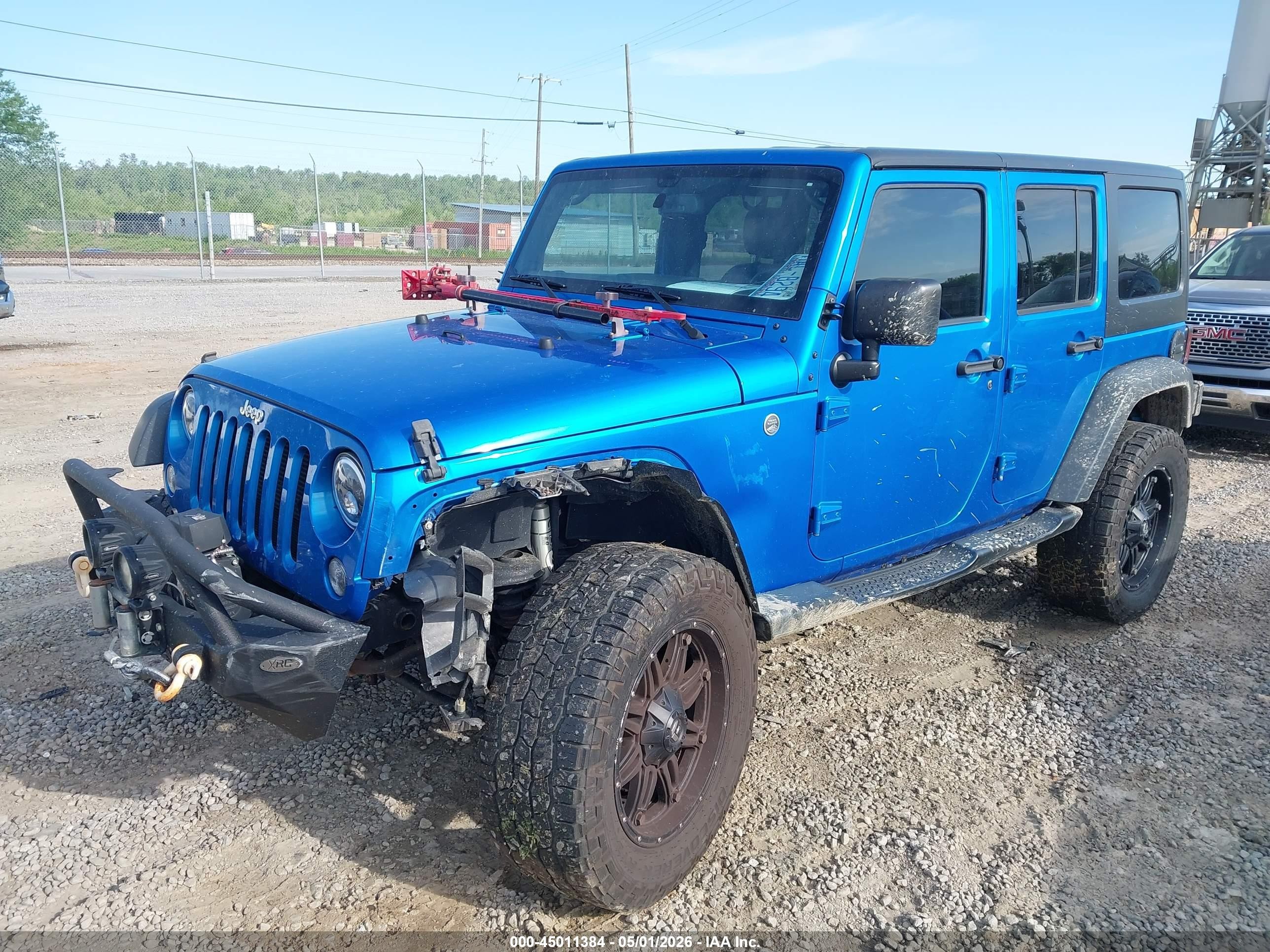2016 Jeep Wrangler Unlimited Sport Blue vin: 1C4BJWDG3GL197058