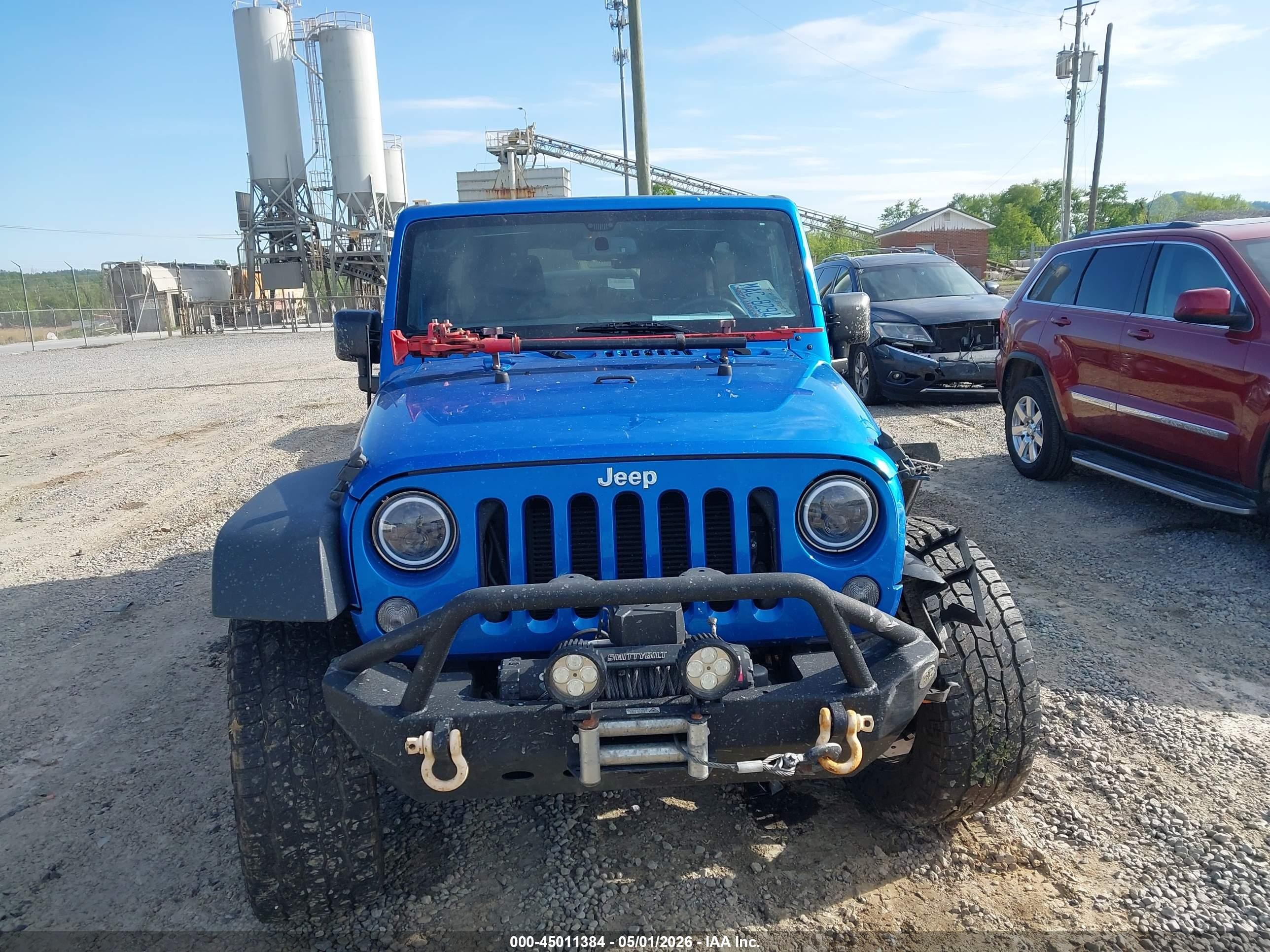 2016 Jeep Wrangler Unlimited Sport Blue vin: 1C4BJWDG3GL197058