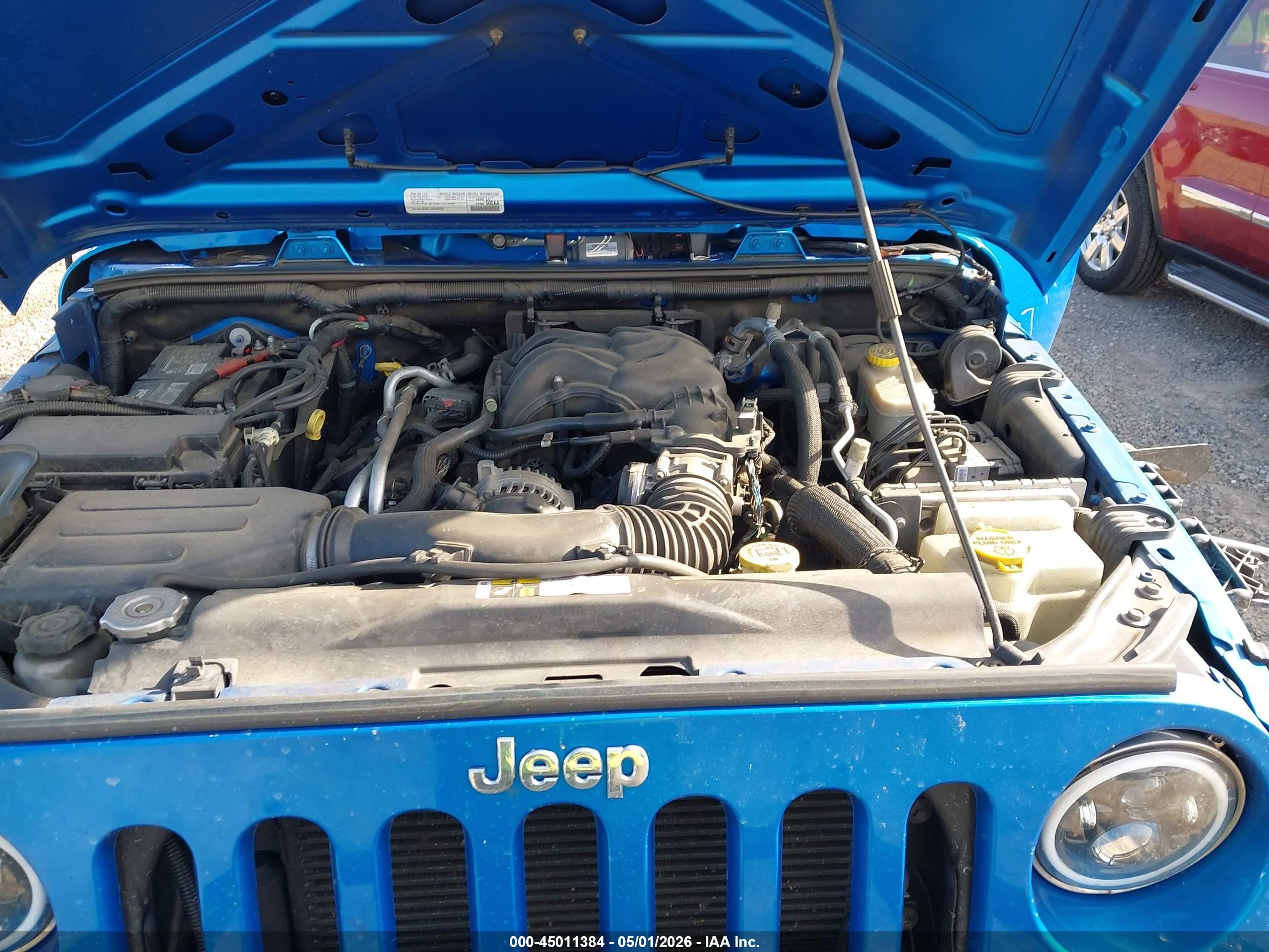 2016 Jeep Wrangler Unlimited Sport Blue vin: 1C4BJWDG3GL197058