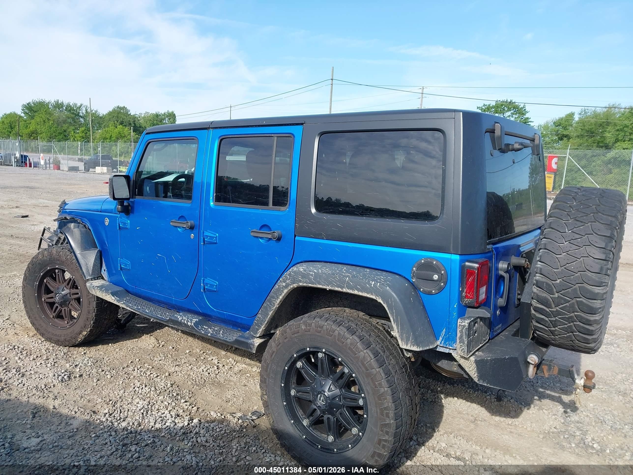 2016 Jeep Wrangler Unlimited Sport Blue vin: 1C4BJWDG3GL197058