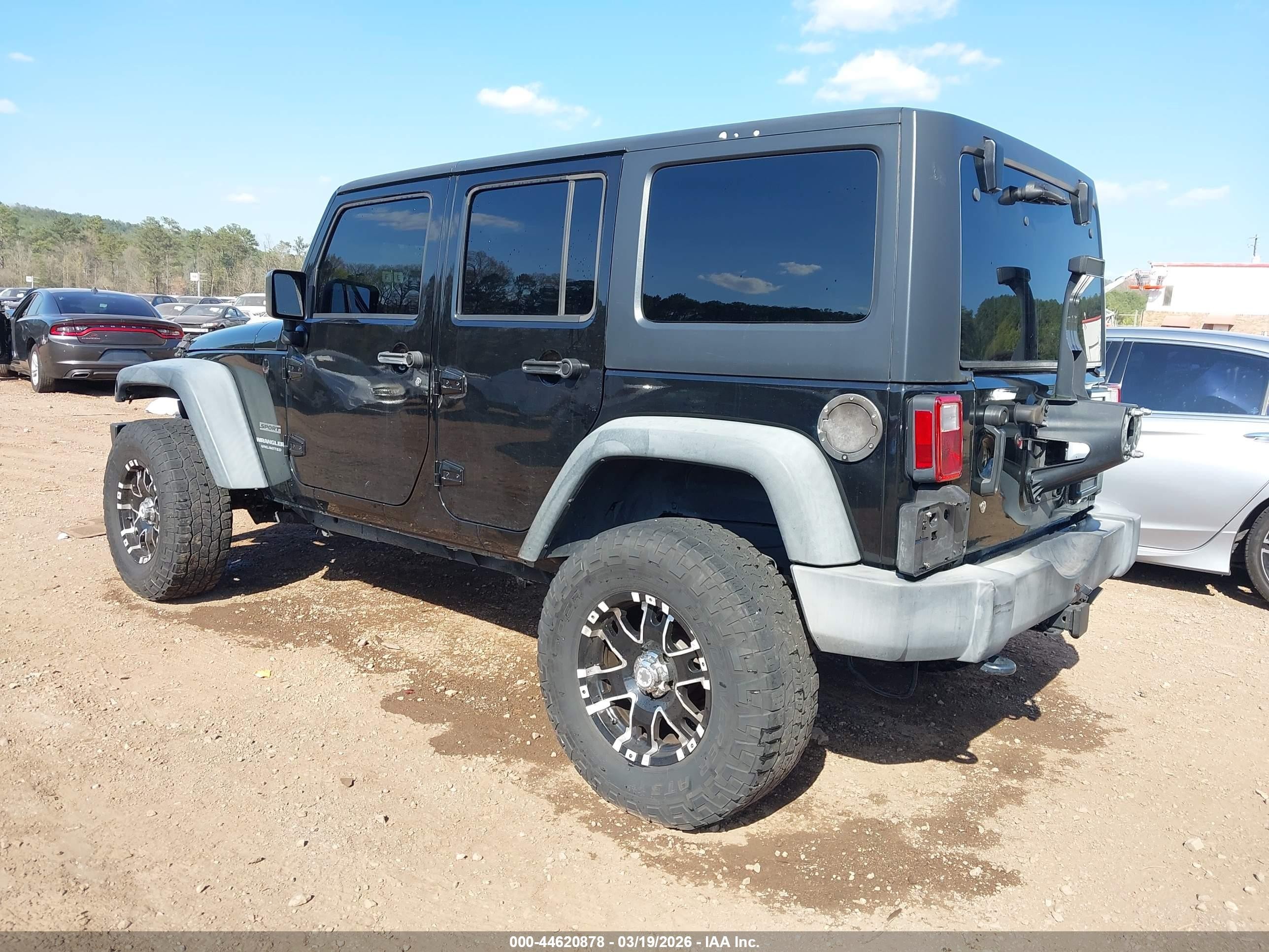 2016 Jeep Wrangler Unlimited Sport Black vin: 1C4BJWDG3GL230558