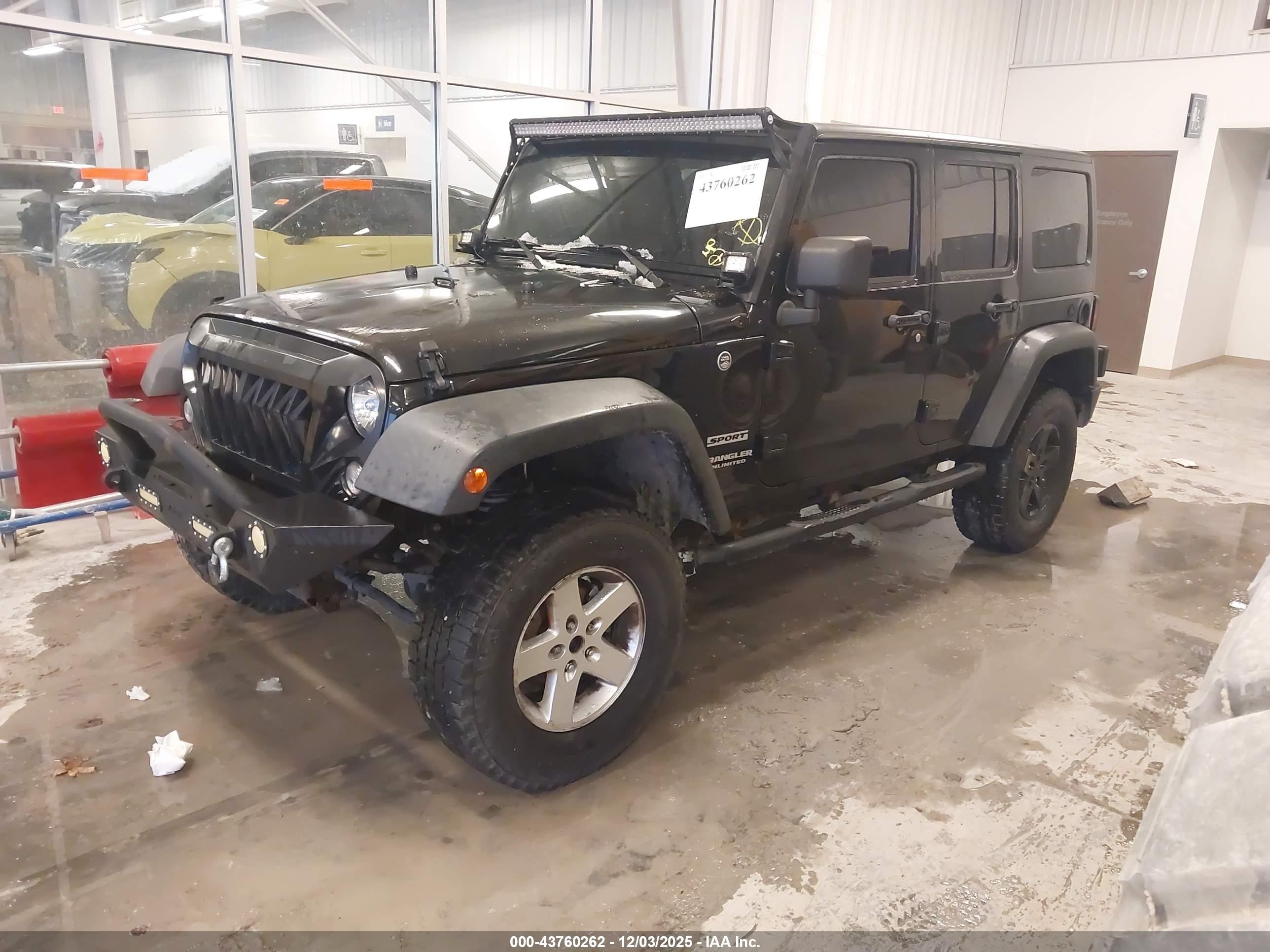 2017 Jeep Wrangler Unlimited Sport 4x4 Black vin: 1C4BJWDG3HL573713
