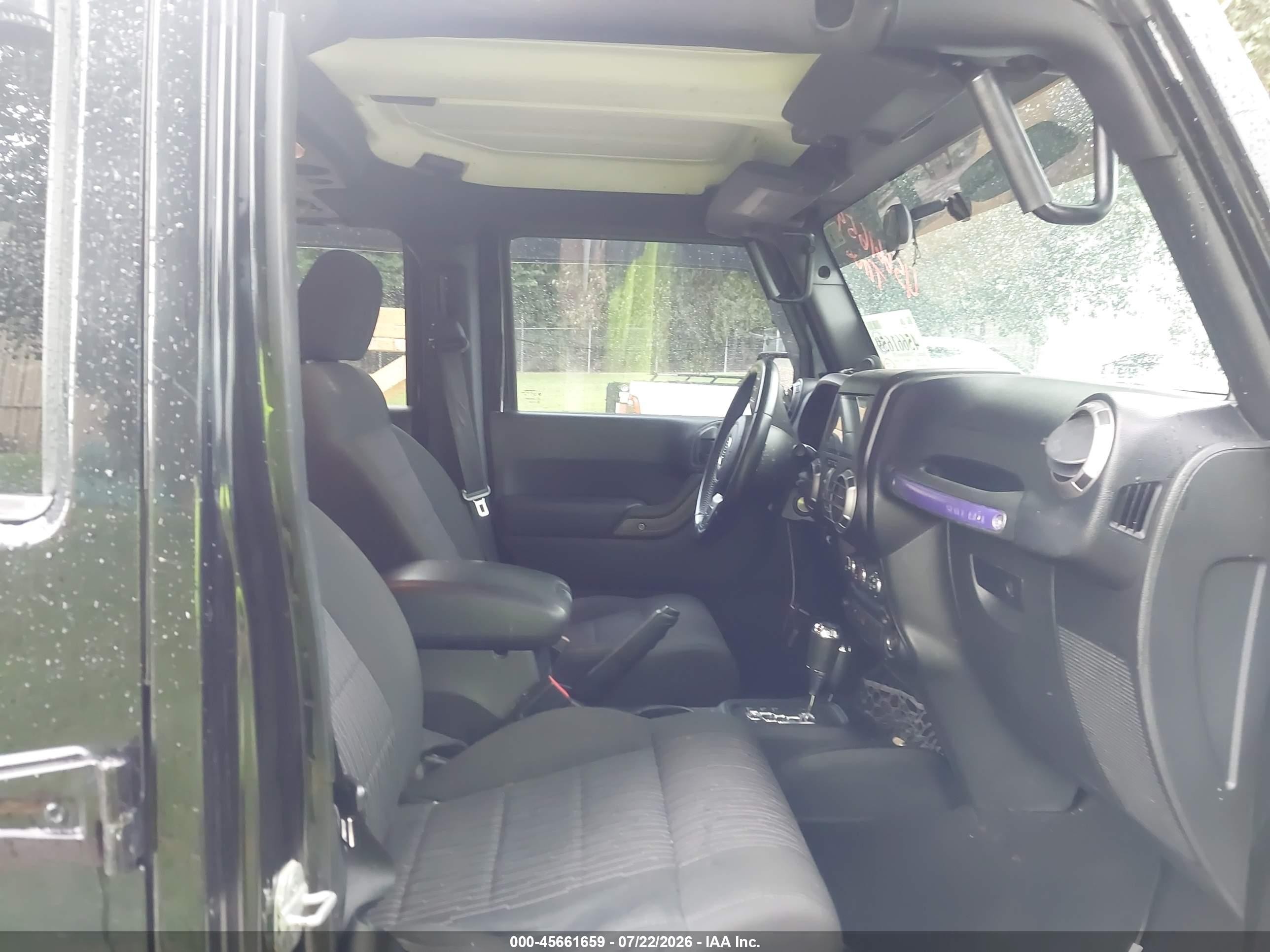 2012 Jeep Wrangler Unlimited Sport Black vin: 1C4BJWDG4CL234922