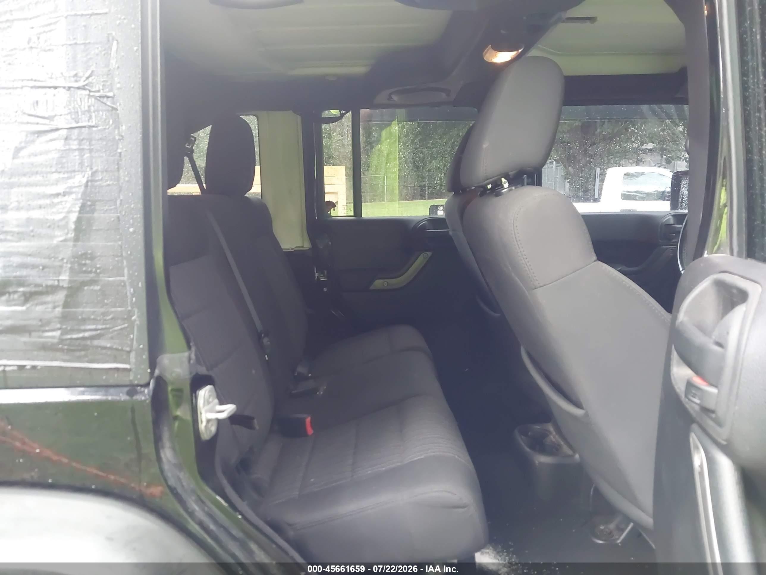 2012 Jeep Wrangler Unlimited Sport Black vin: 1C4BJWDG4CL234922