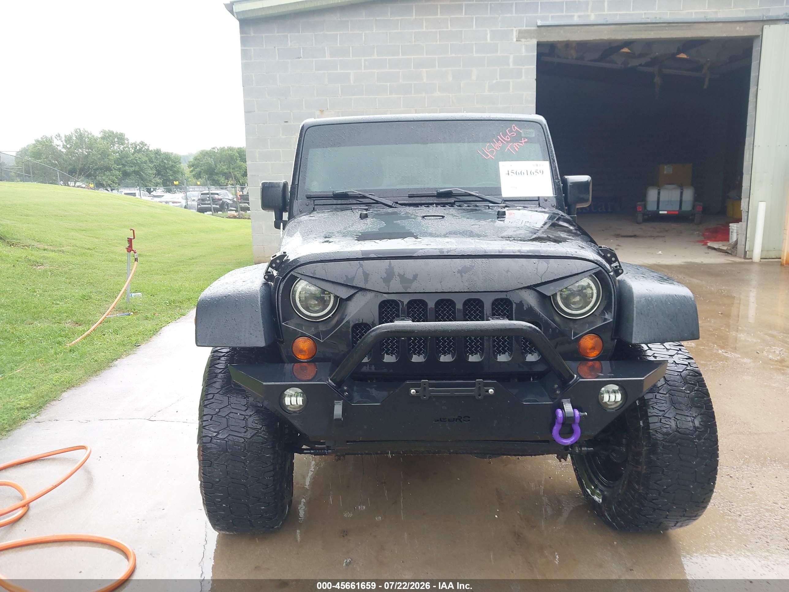 2012 Jeep Wrangler Unlimited Sport Black vin: 1C4BJWDG4CL234922