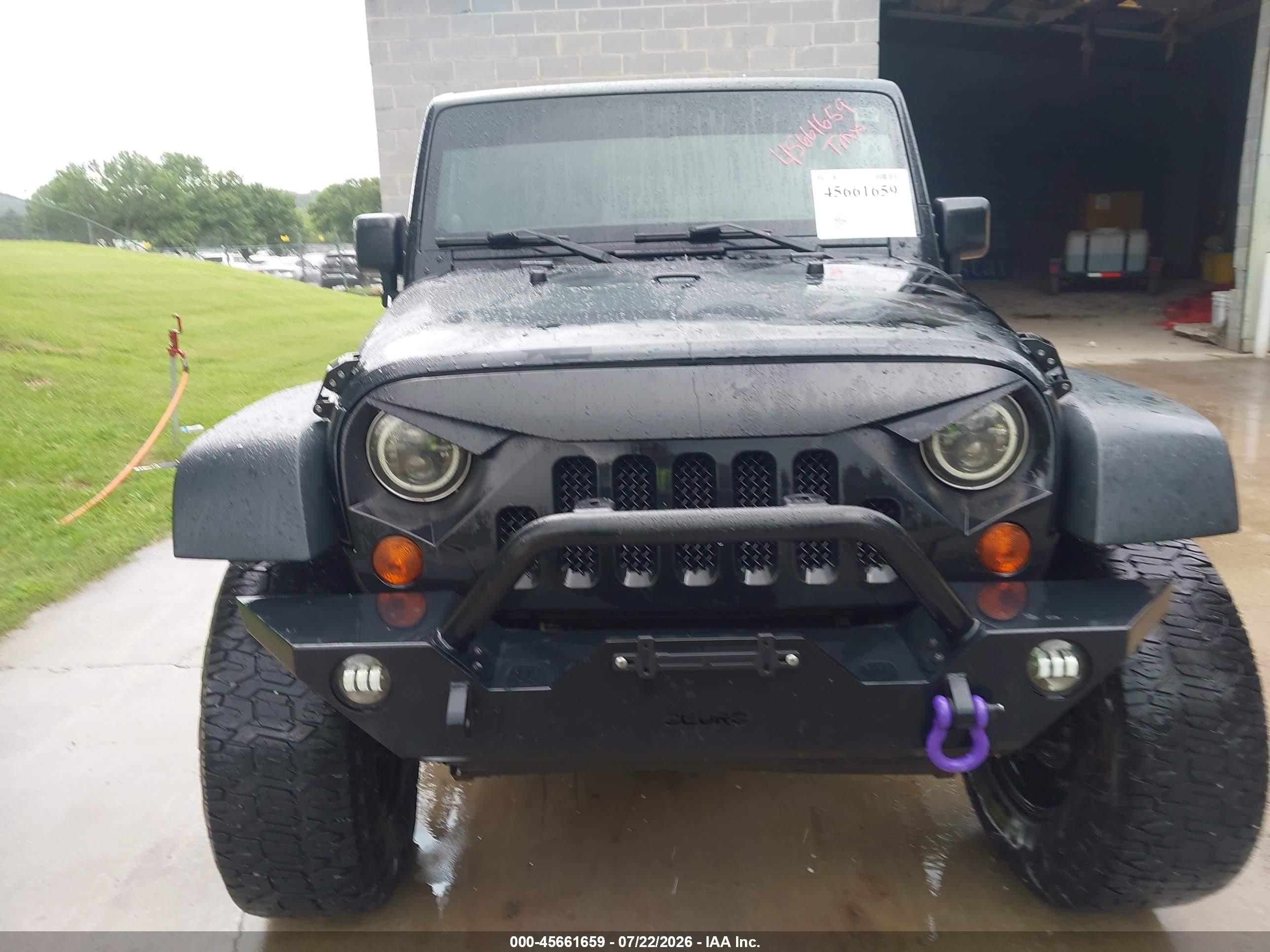2012 Jeep Wrangler Unlimited Sport Black vin: 1C4BJWDG4CL234922