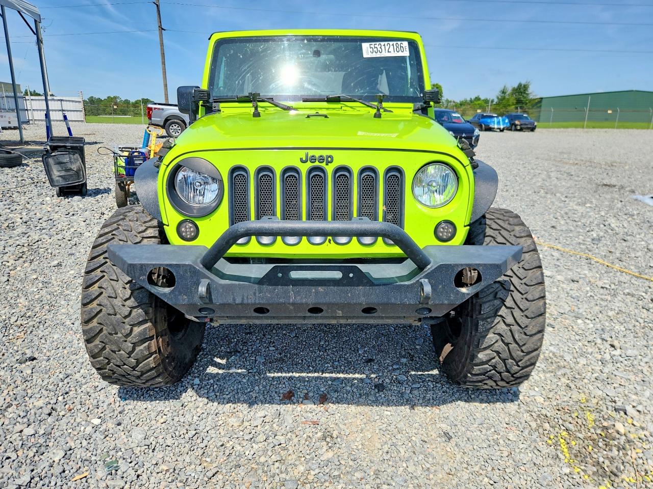 2012 Jeep Wrangler Unlimited Sport Green vin: 1C4BJWDG4CL235455