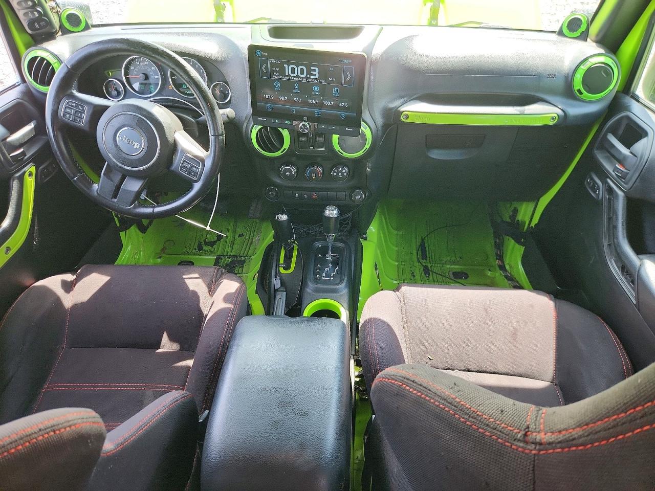 2012 Jeep Wrangler Unlimited Sport Green vin: 1C4BJWDG4CL235455