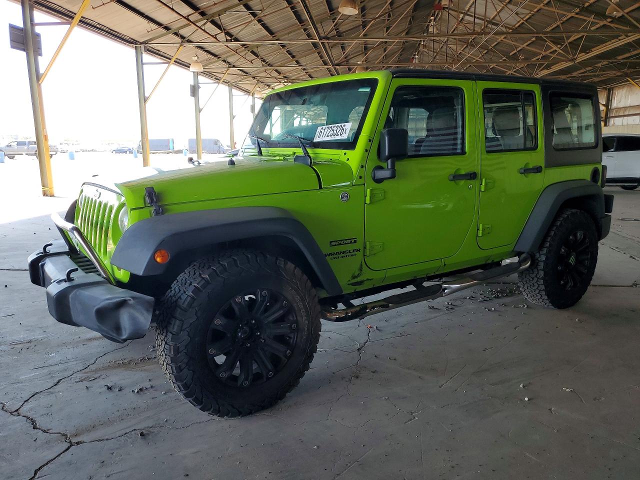 2012 Jeep Wrangler Unlimited Sport Green vin: 1C4BJWDG4CL283697