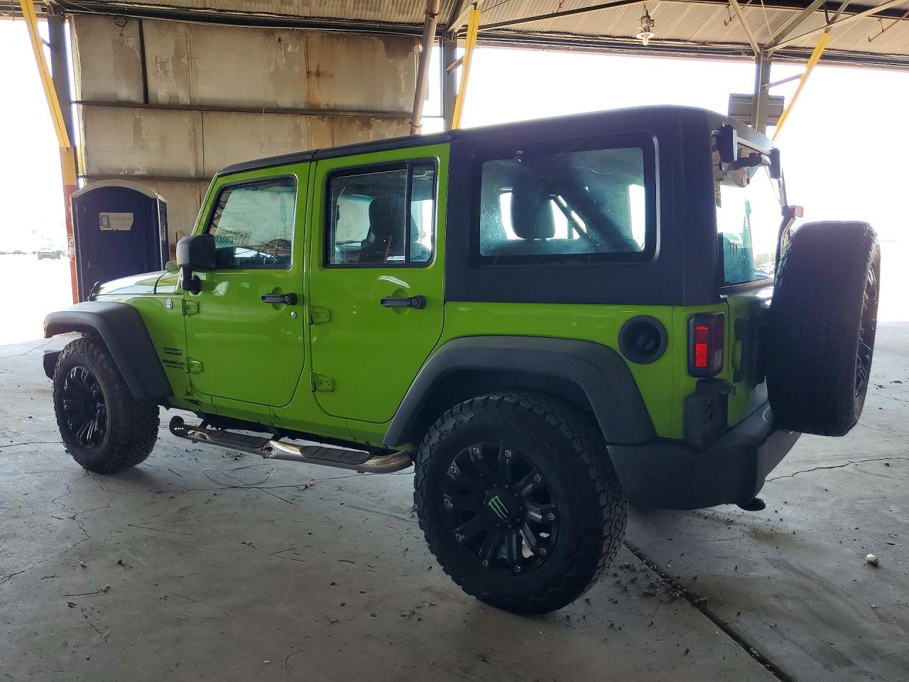 2012 Jeep Wrangler Unlimited Sport Green vin: 1C4BJWDG4CL283697