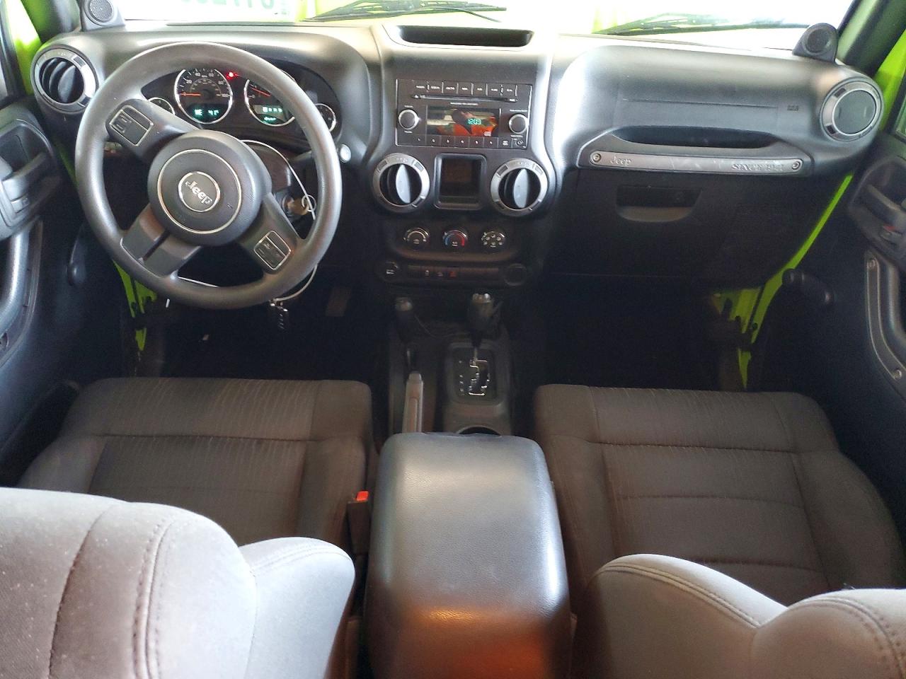 2012 Jeep Wrangler Unlimited Sport Green vin: 1C4BJWDG4CL283697