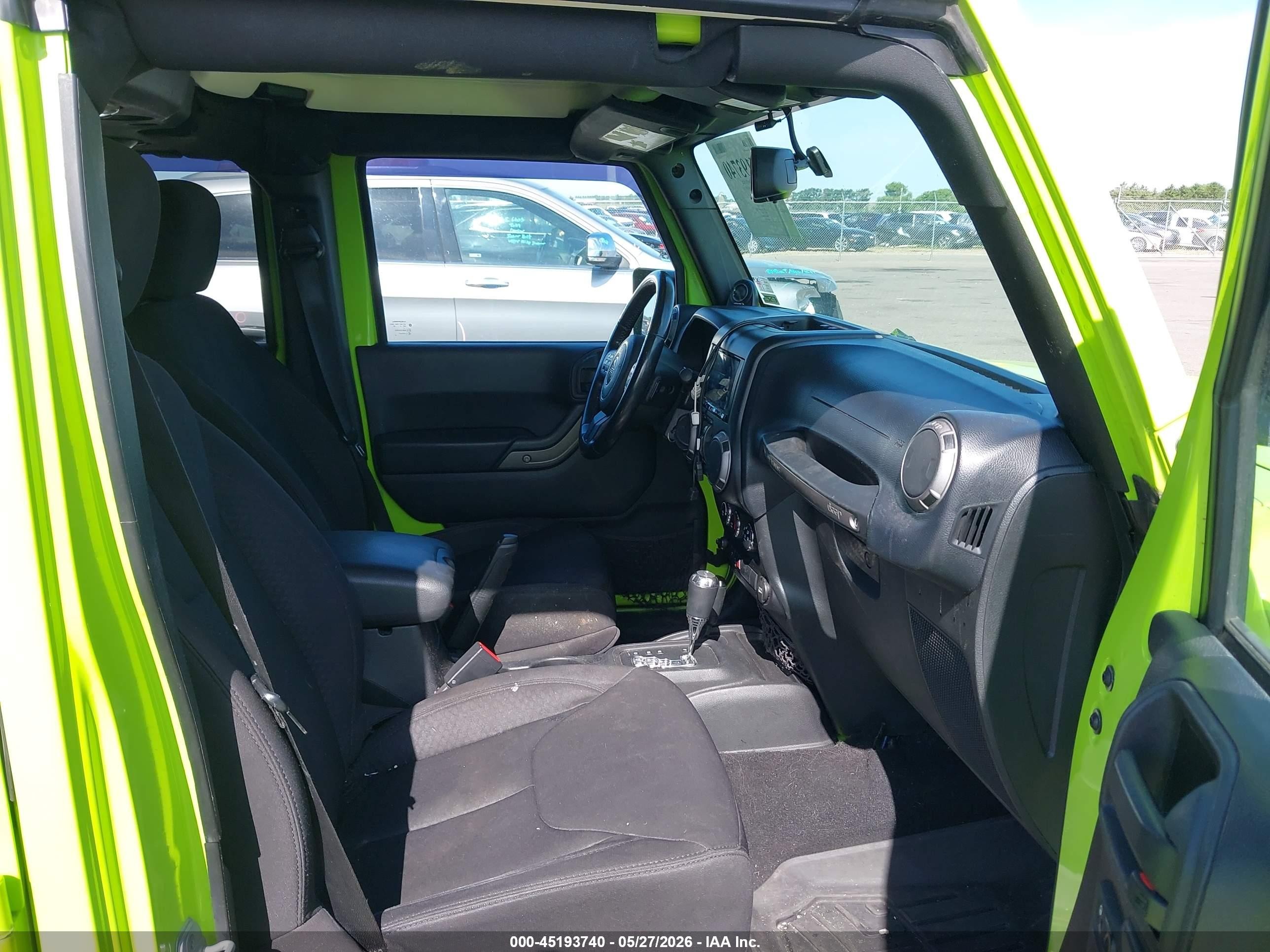 2013 Jeep Wrangler Unlimited Sport Green vin: 1C4BJWDG4DL547616