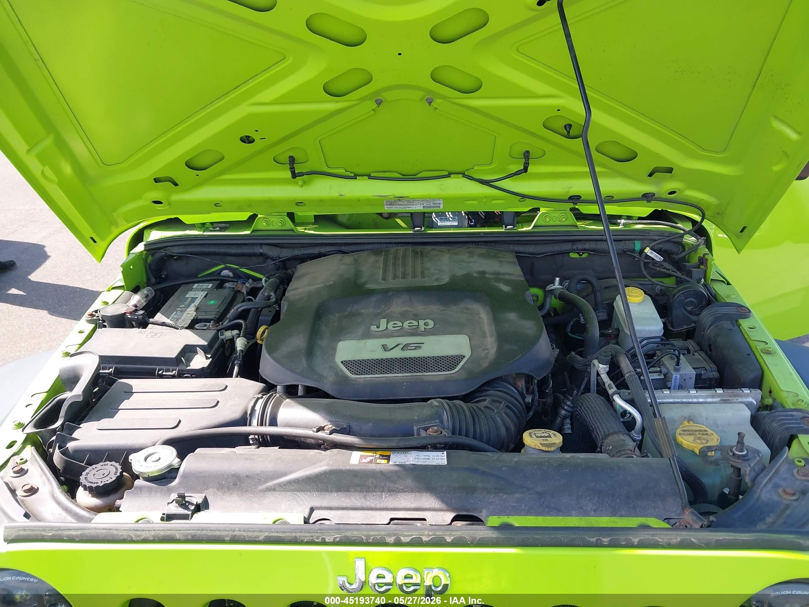 2013 Jeep Wrangler Unlimited Sport Green vin: 1C4BJWDG4DL547616