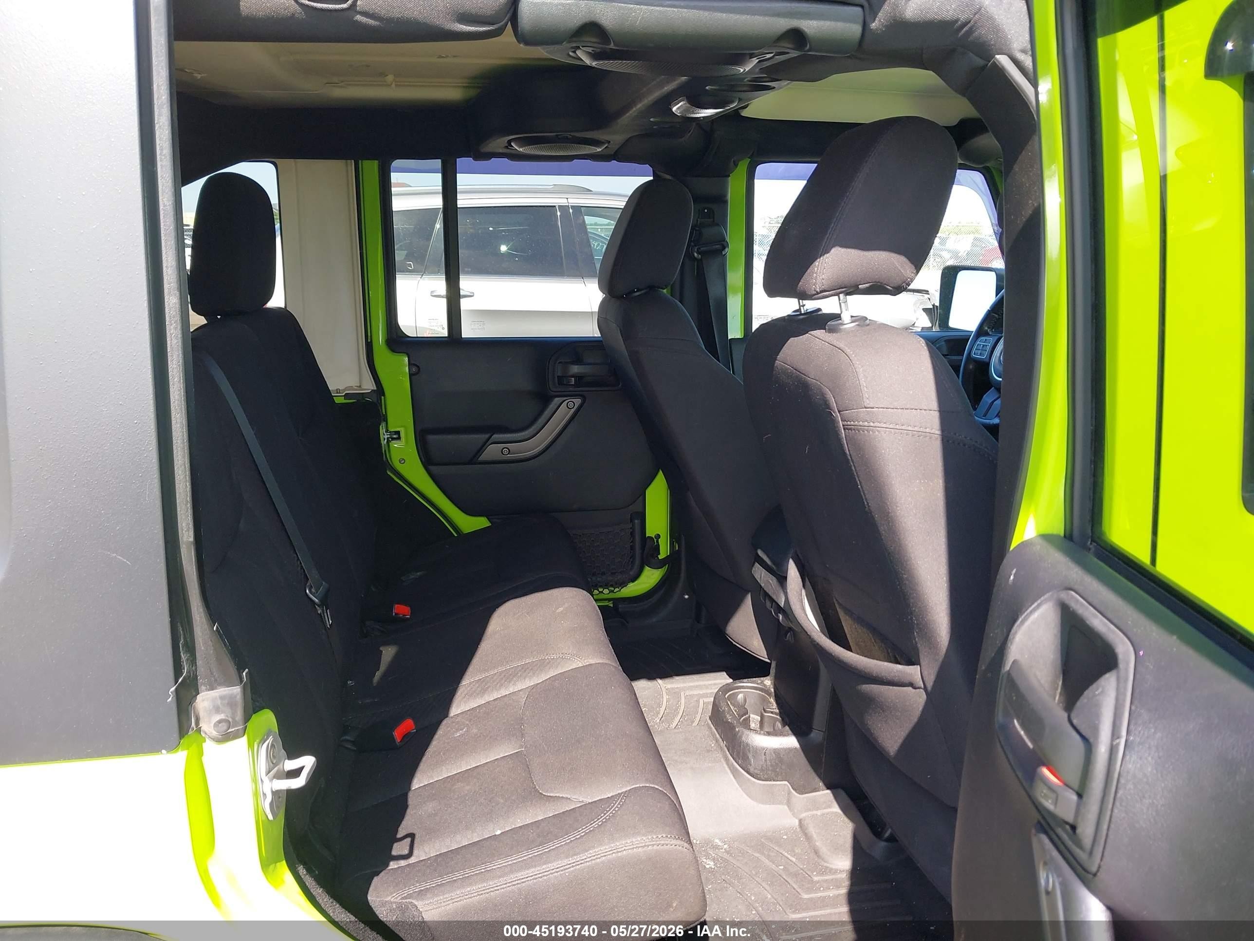 2013 Jeep Wrangler Unlimited Sport Green vin: 1C4BJWDG4DL547616