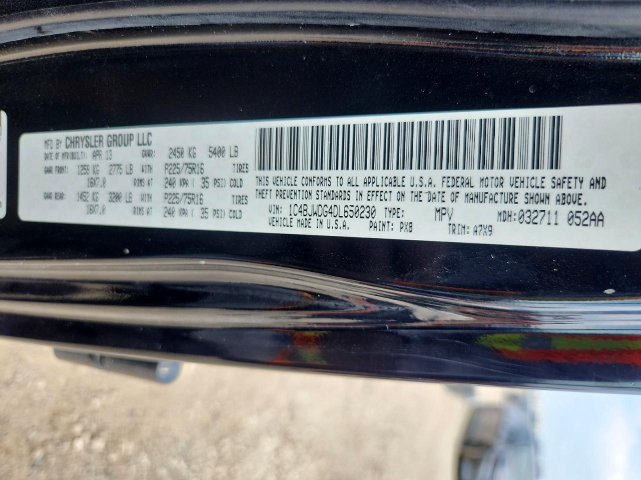 2013 Jeep Wrangler Unlimited Sport Black vin: 1C4BJWDG4DL650230