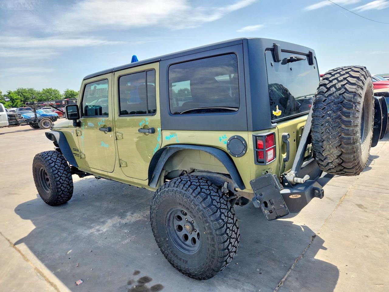 2013 Jeep Wrangler Unlimited Sport Green vin: 1C4BJWDG4DL686497