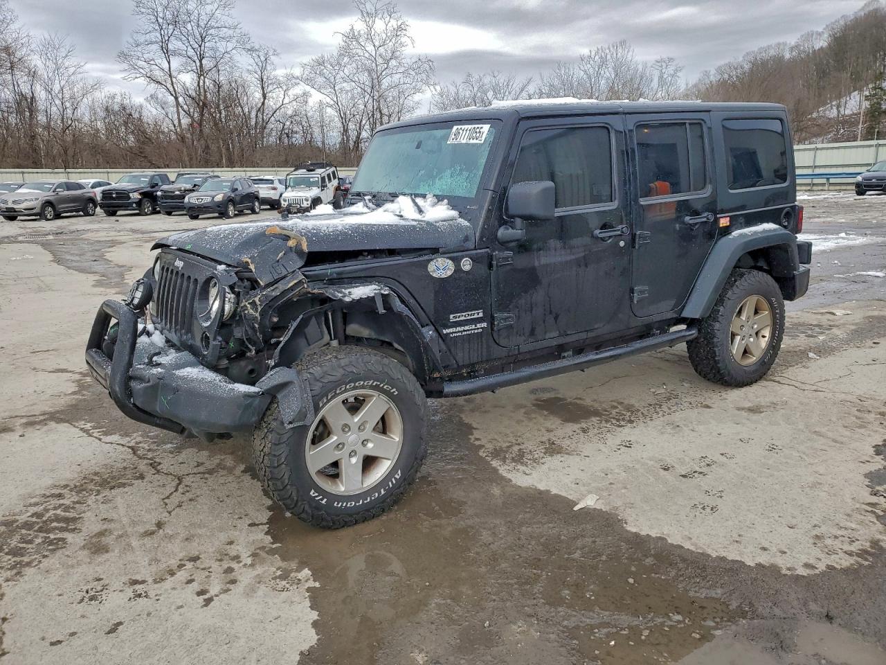 2014 Jeep Wrangler Unlimited Sport Black vin: 1C4BJWDG4EL100379